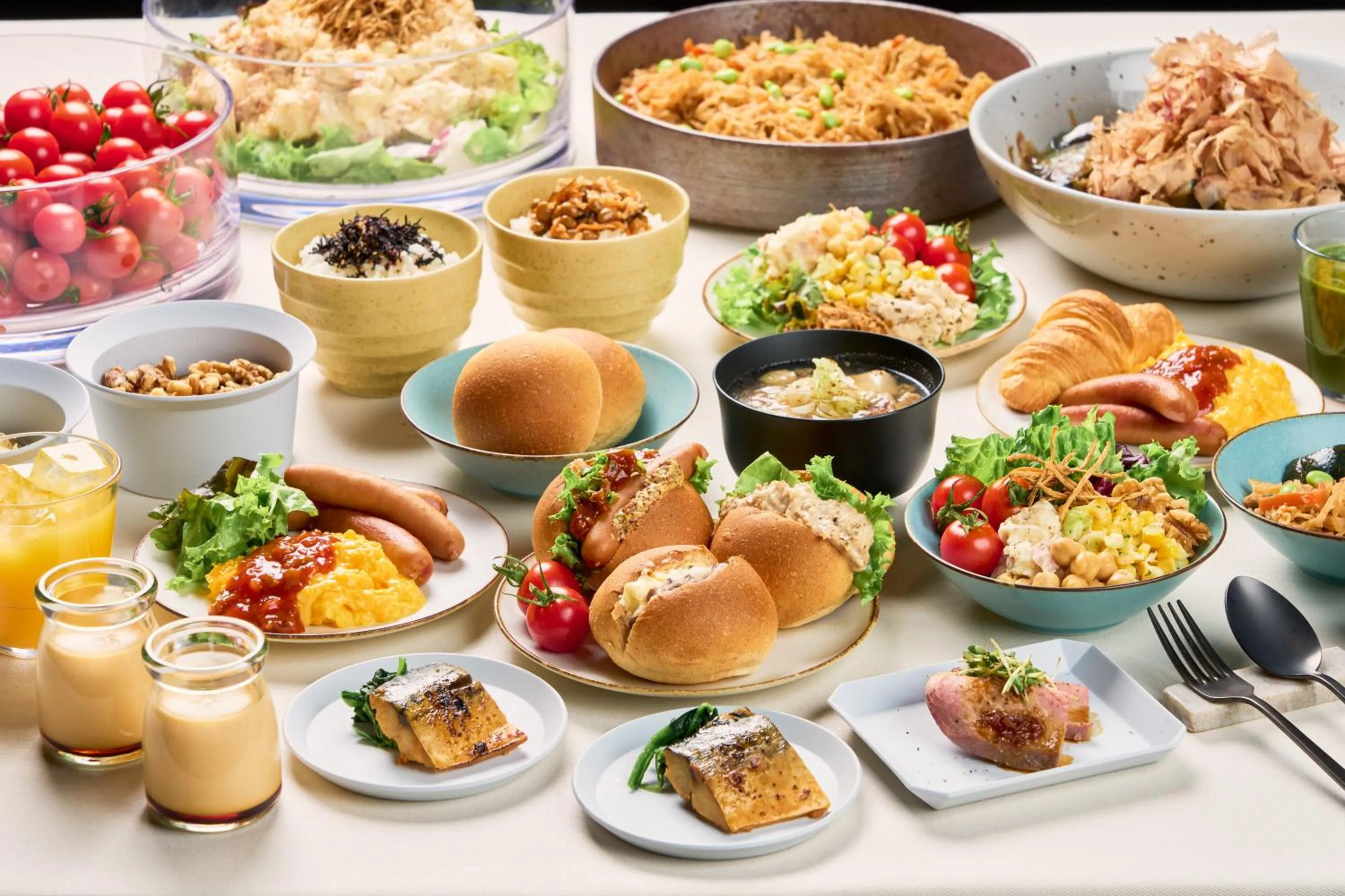 Buffet breakfast in Via Inn Abeno Tennoji