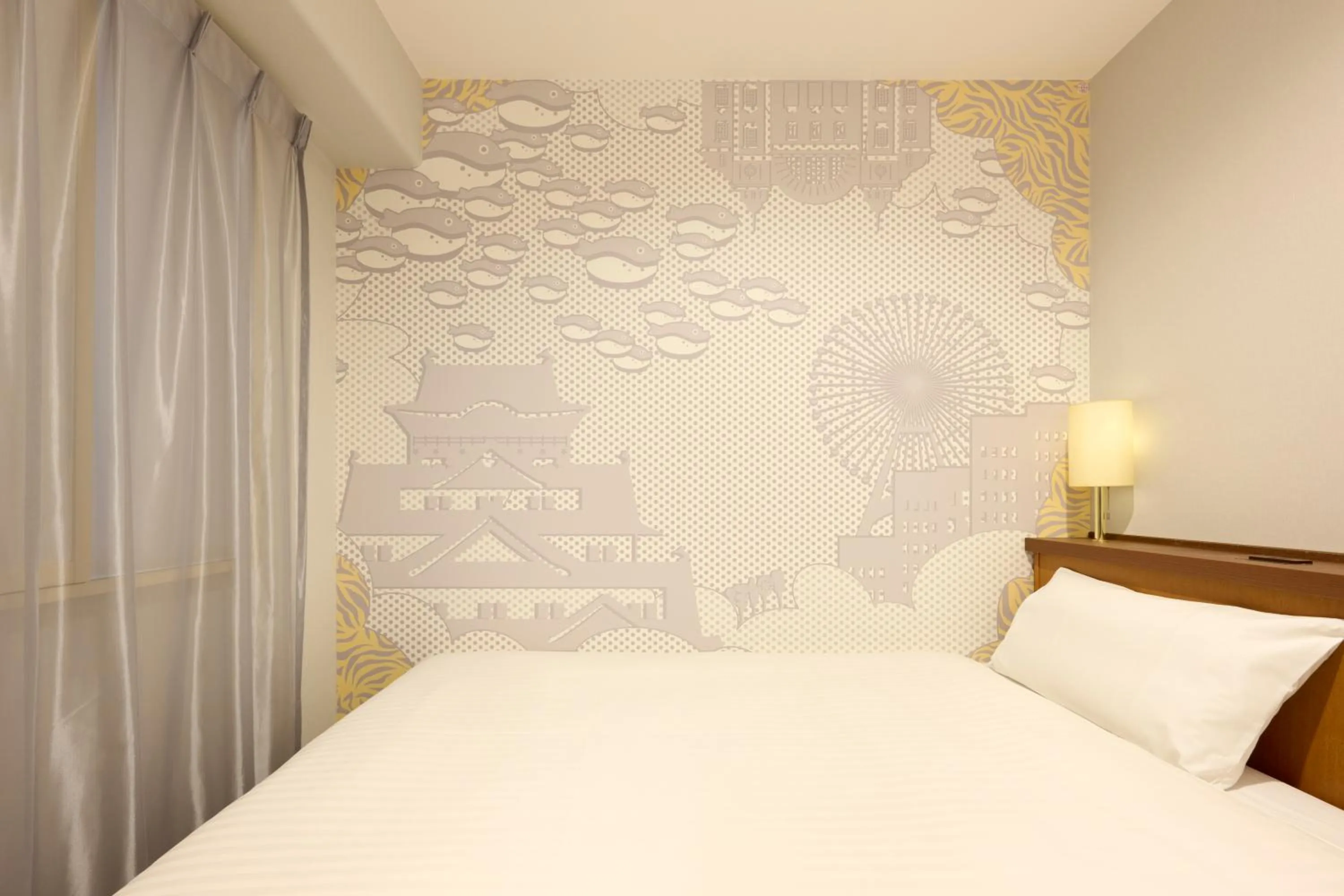 Bed in Via Inn Shin Osaka