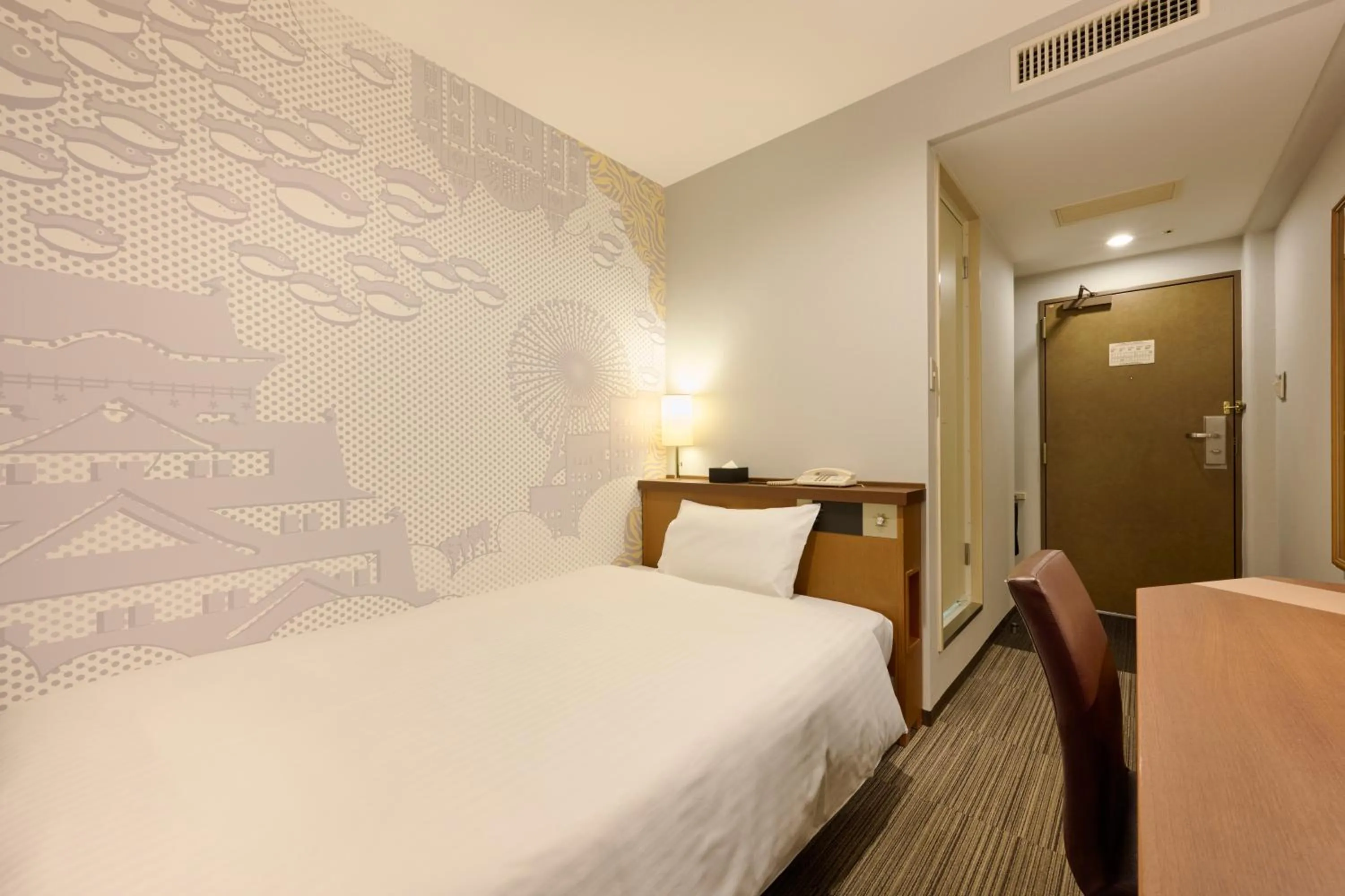 Bed in Via Inn Shin Osaka