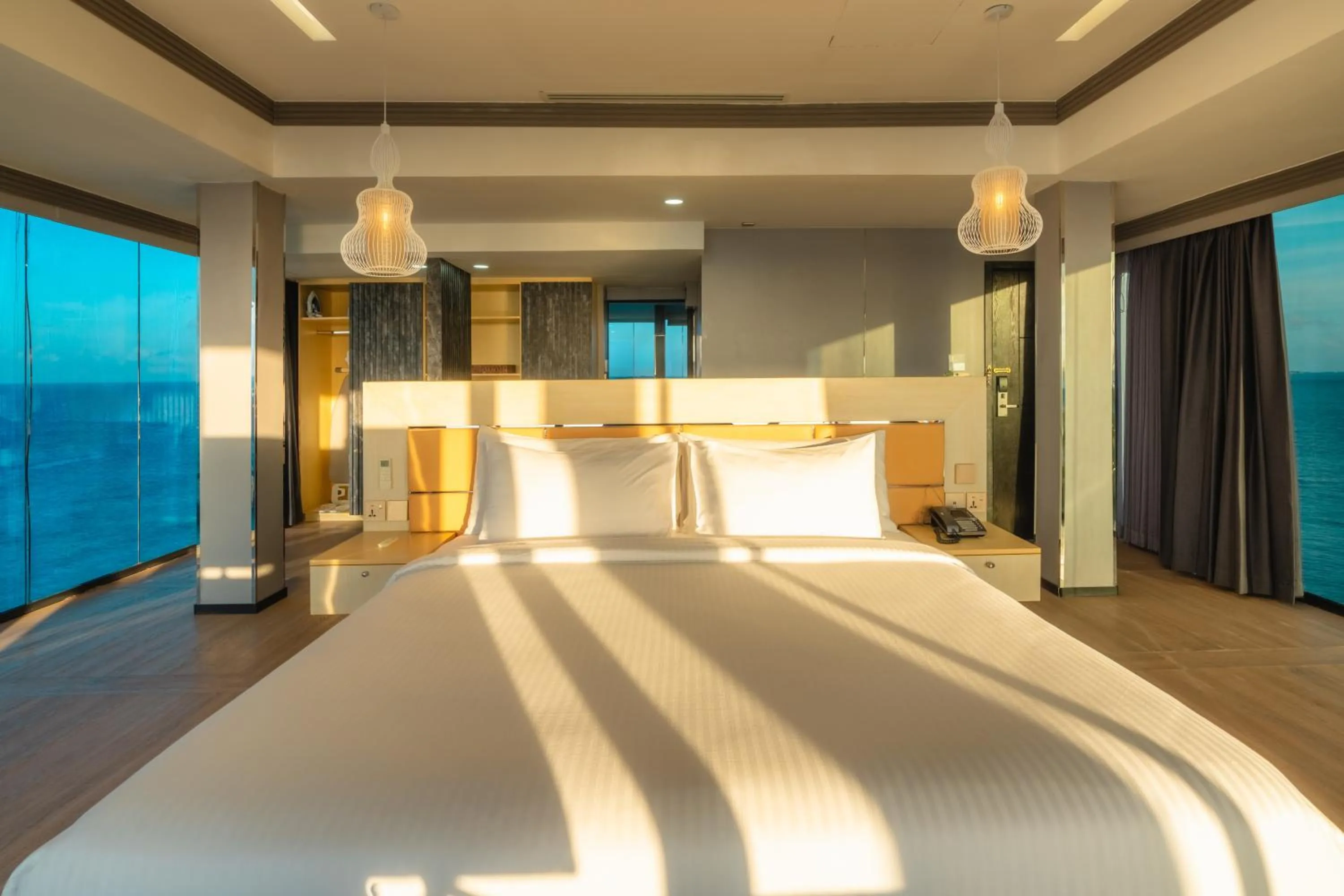 Bed in Swarn by Hawks Hotels Kamadhoo Baa Atoll