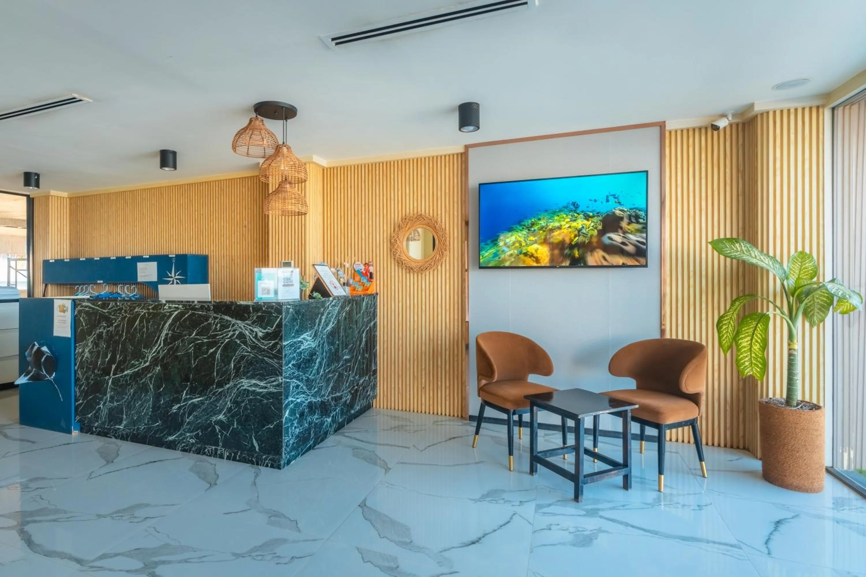 Lobby or reception in Swarn by Hawks Hotels Kamadhoo Baa Atoll
