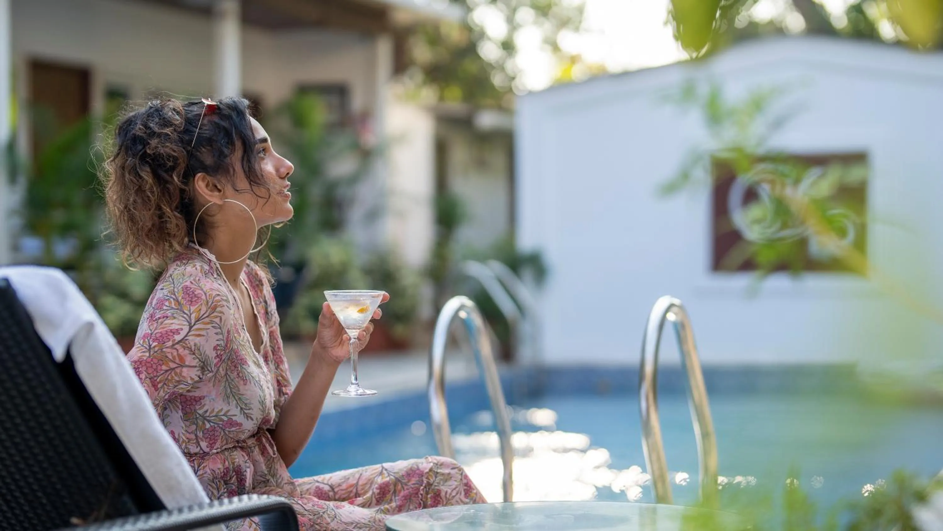 Patio in Whiteflower Cottages Vagator