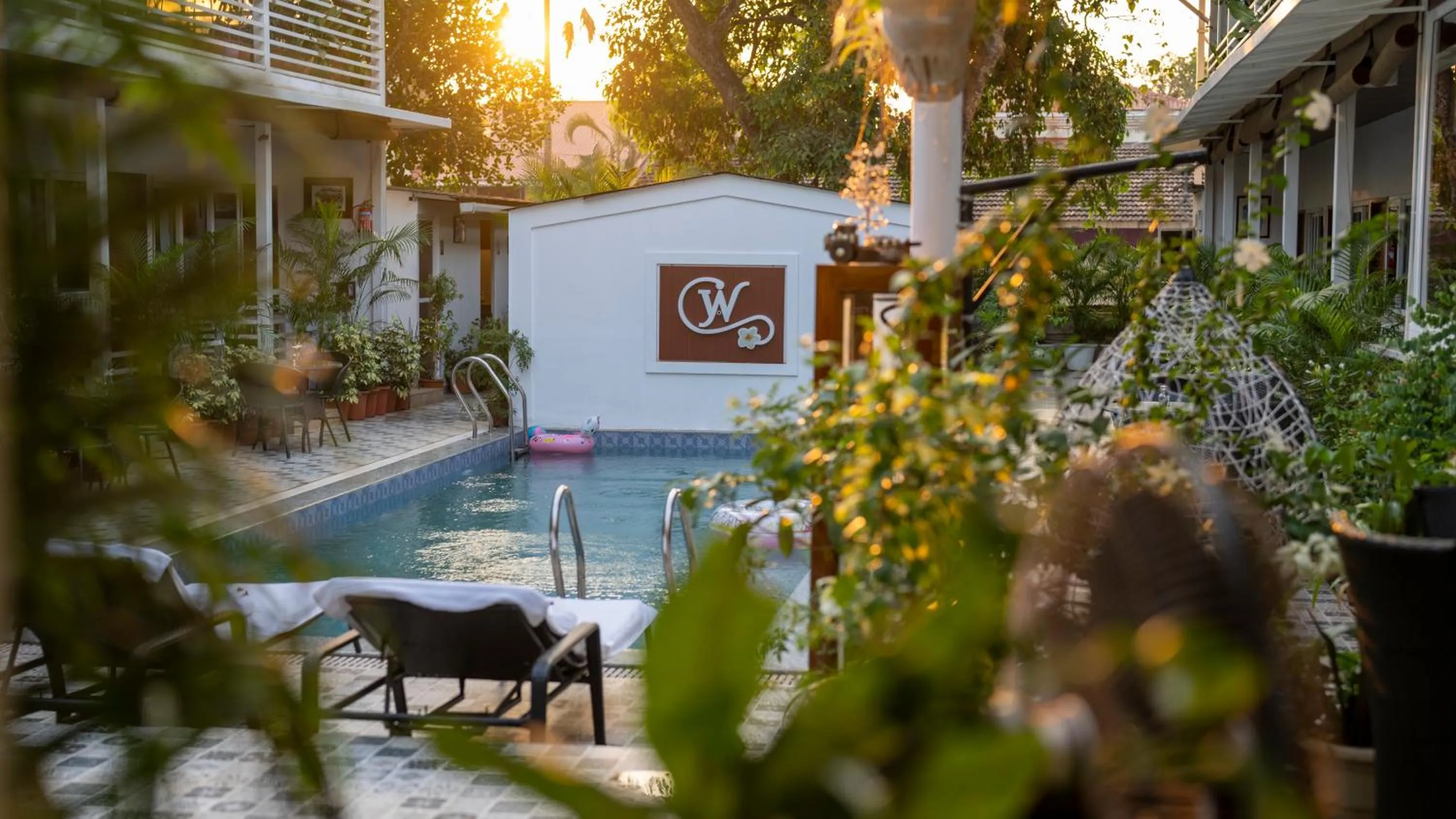 Patio in Whiteflower Cottages Vagator