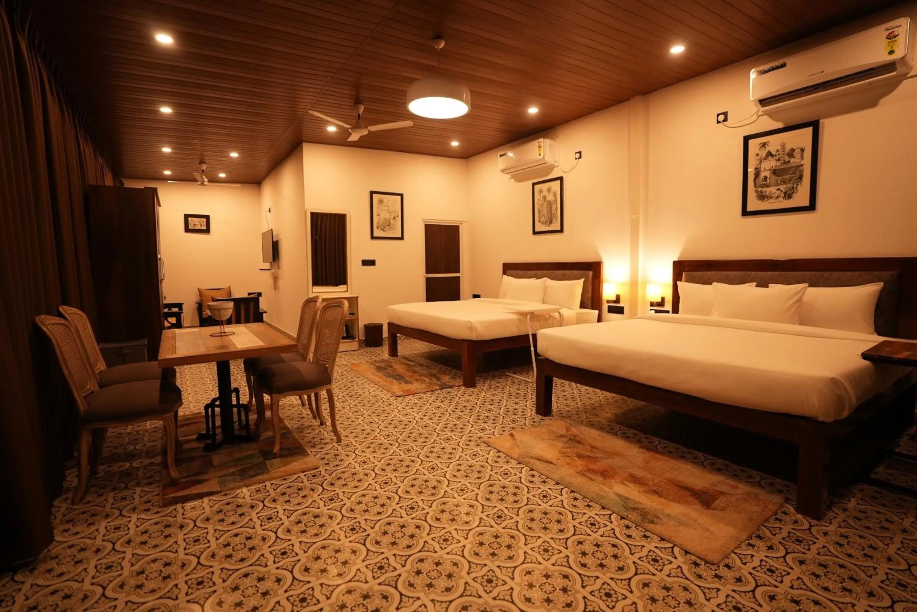 Bed in Whiteflower Cottages Vagator