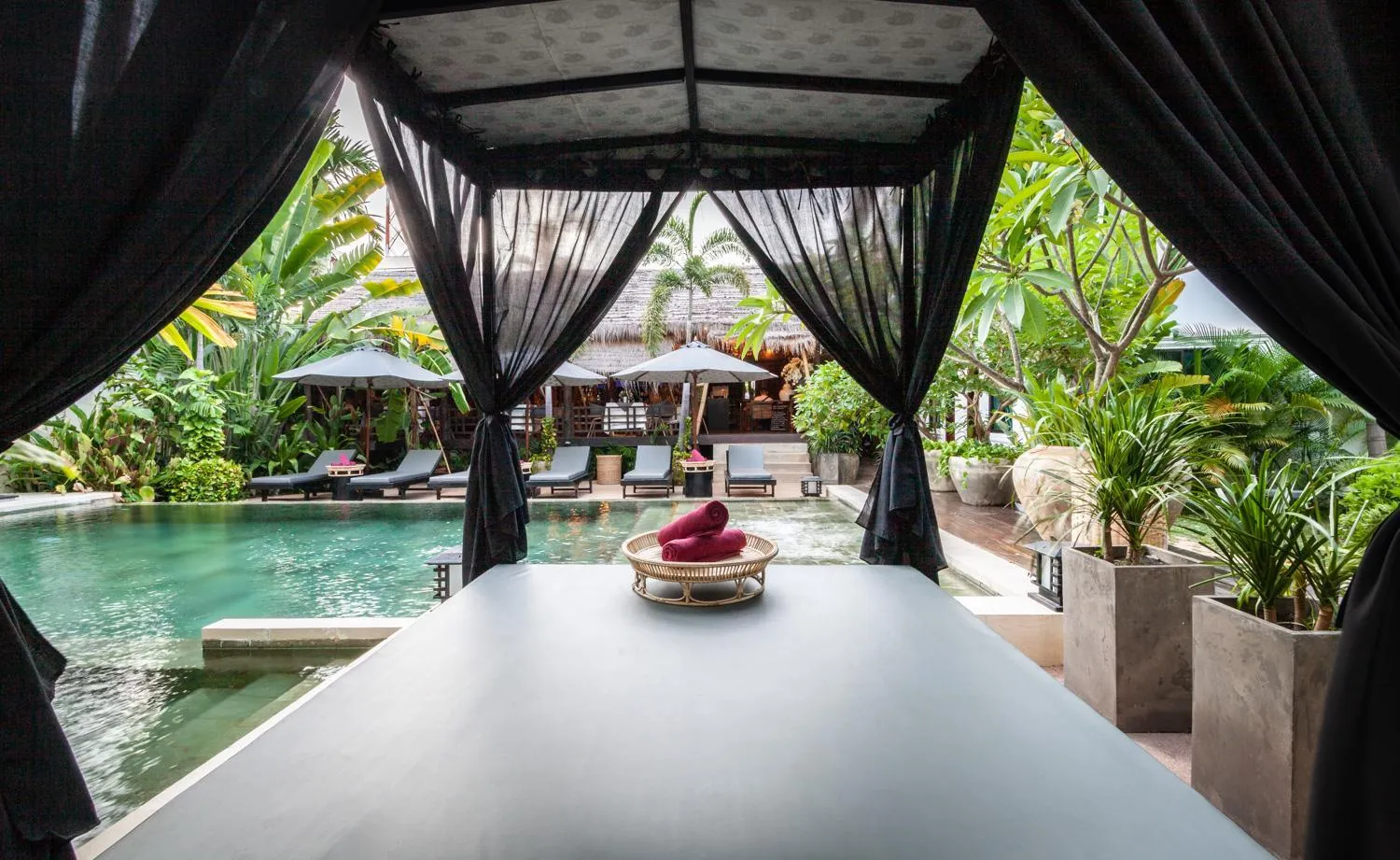 Swimming pool in La Bastide de Caro