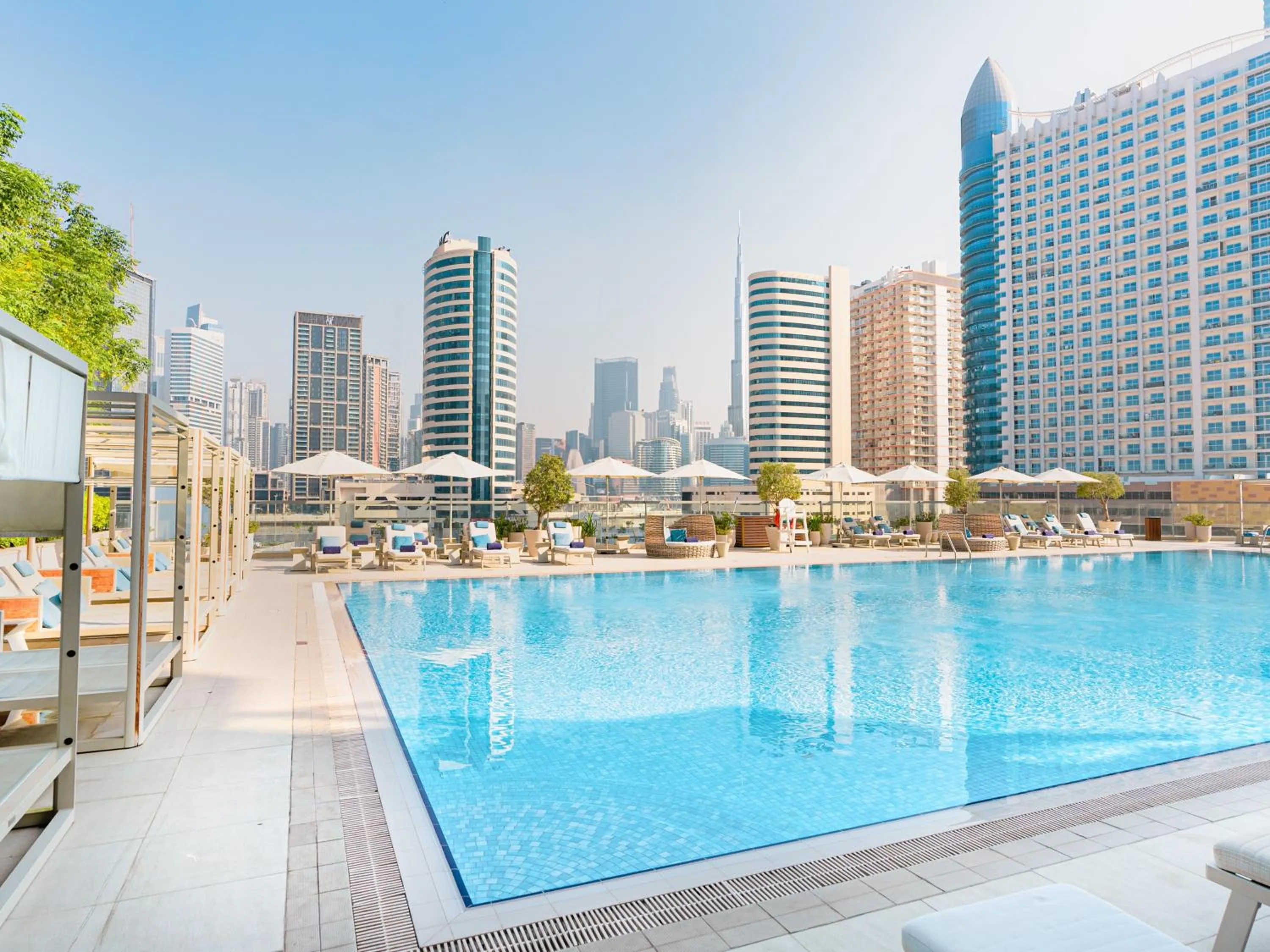 Swimming pool in The First Collection Dubai Business Bay