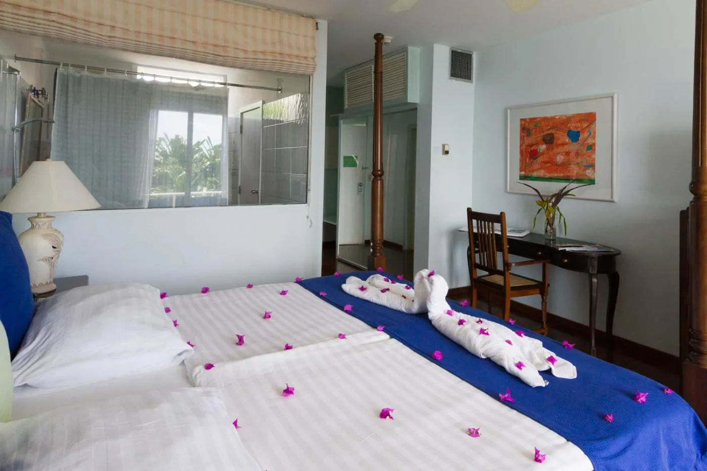 Bed in Blue Haven Hotel - Bacolet Bay - Tobago