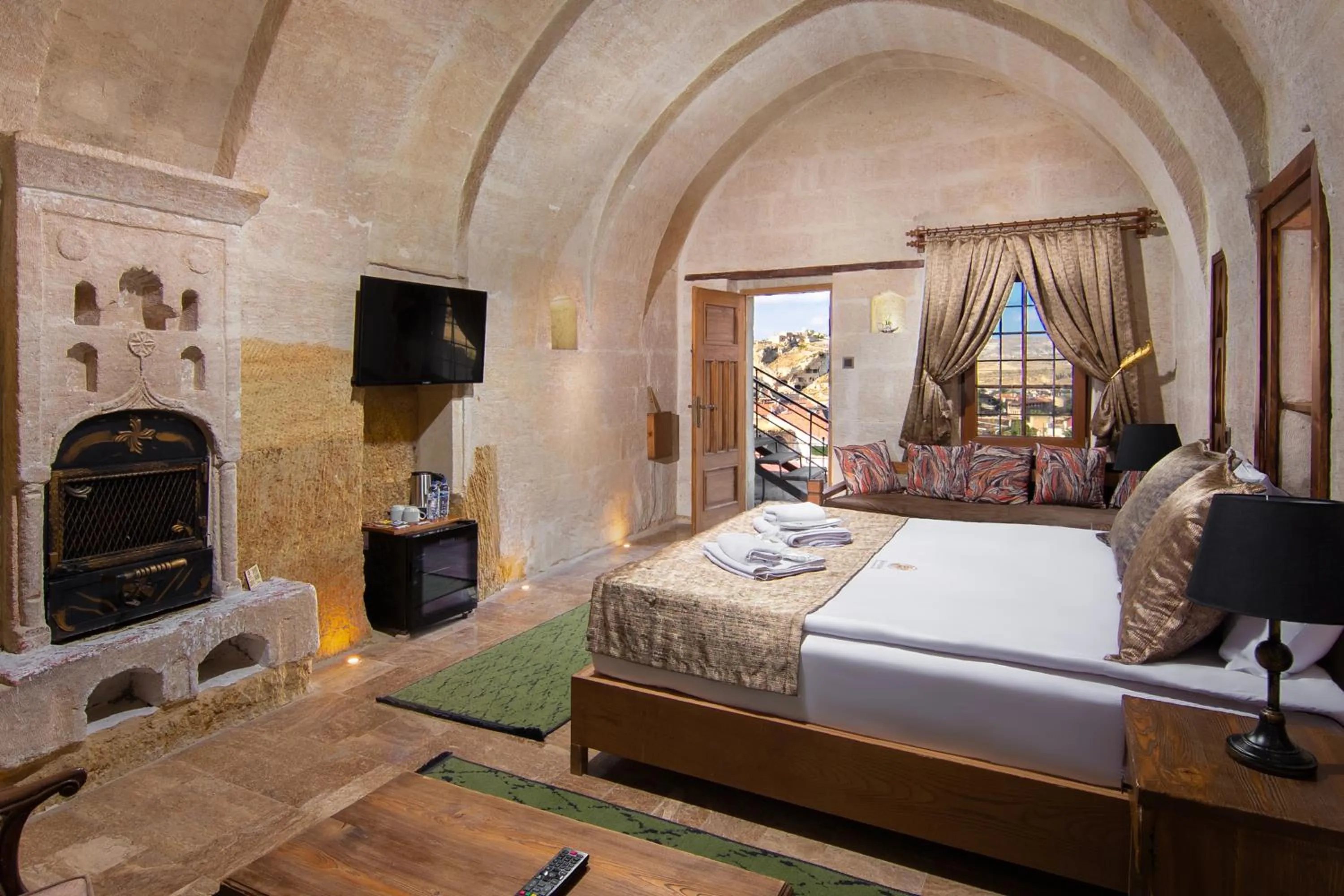 Bedroom, Bed in Dionysos Cave Cappadocia Hotel