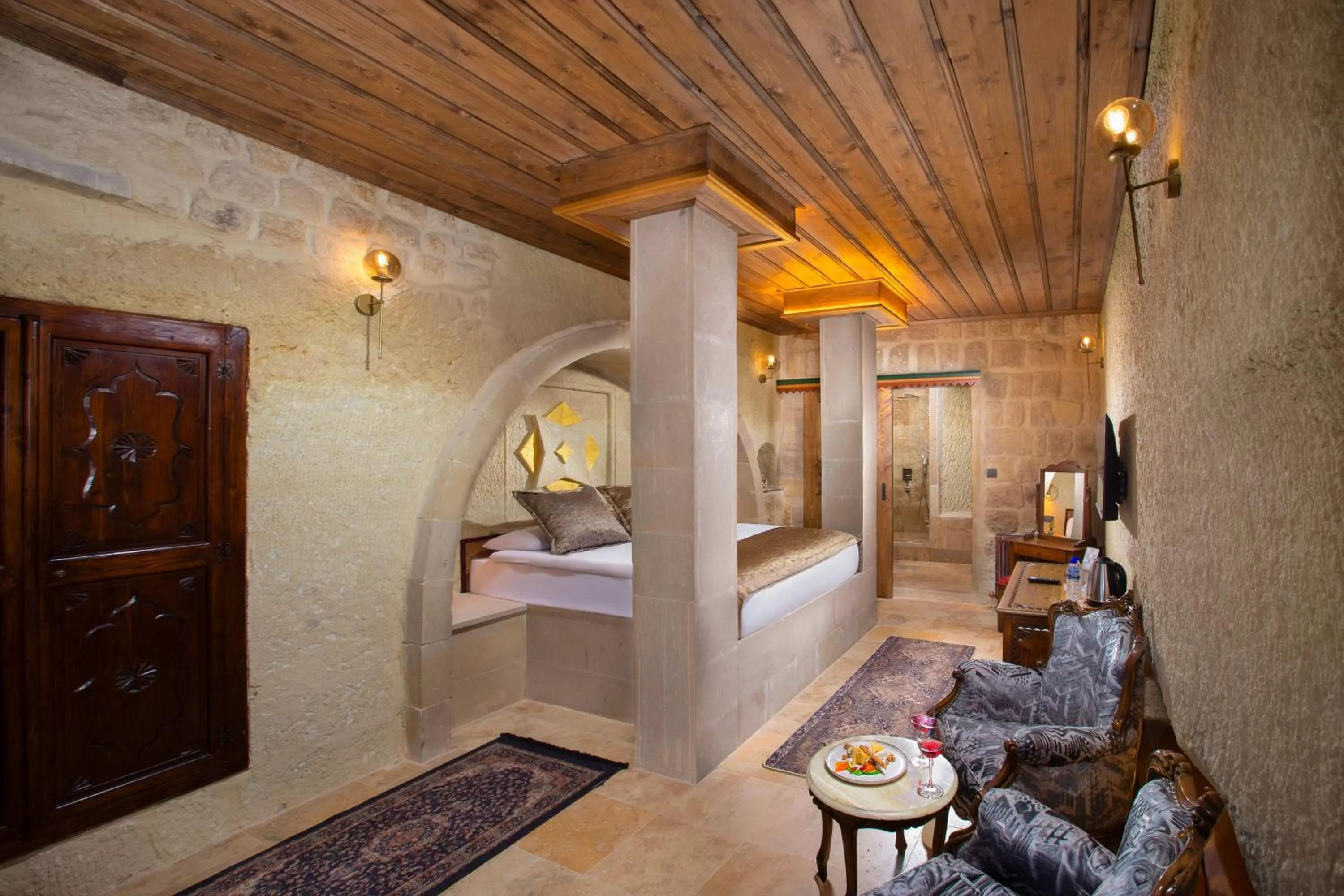 Bedroom, Bed in Dionysos Cave Cappadocia Hotel