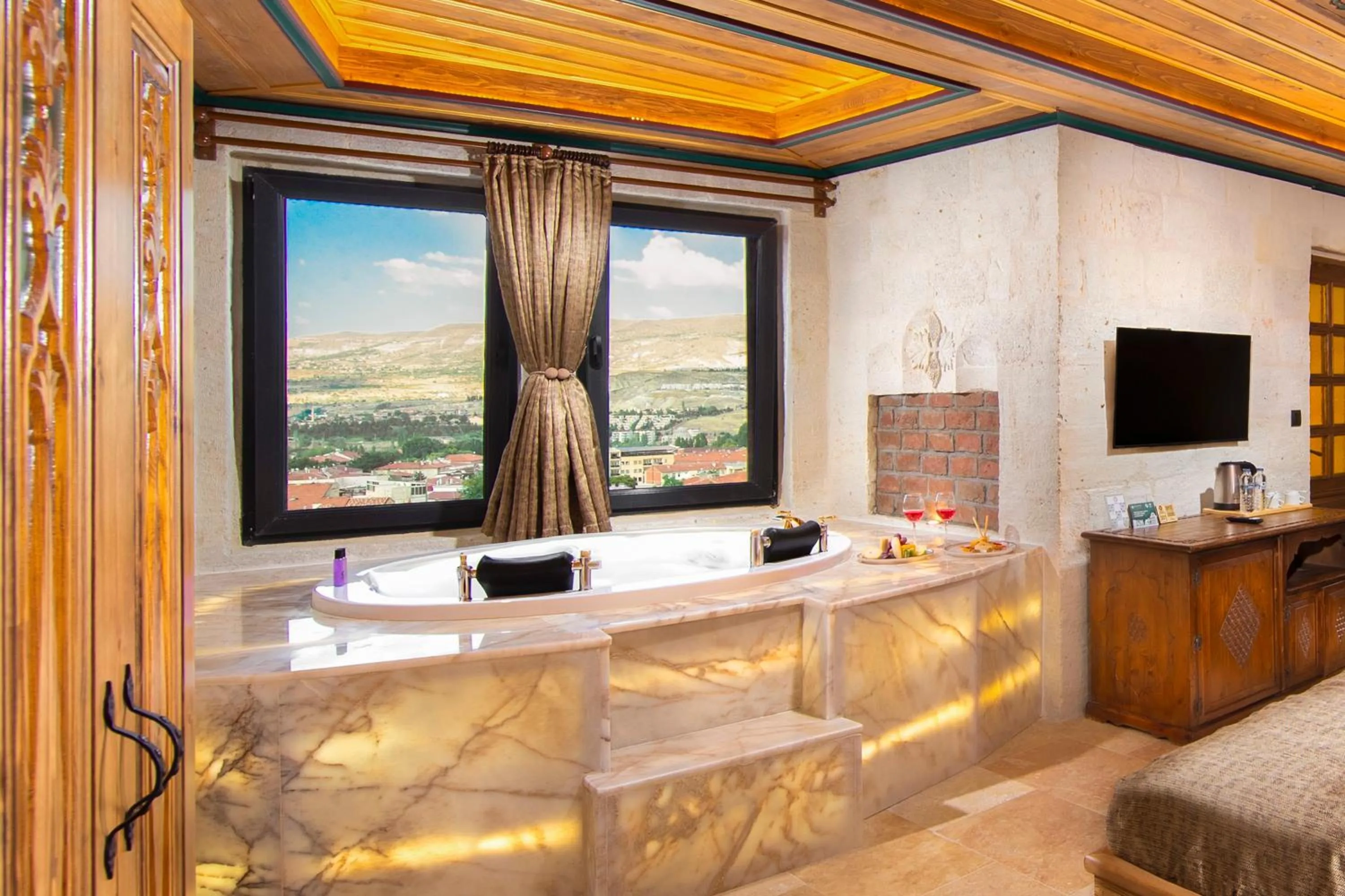 Hot Tub in Dionysos Cave Cappadocia Hotel