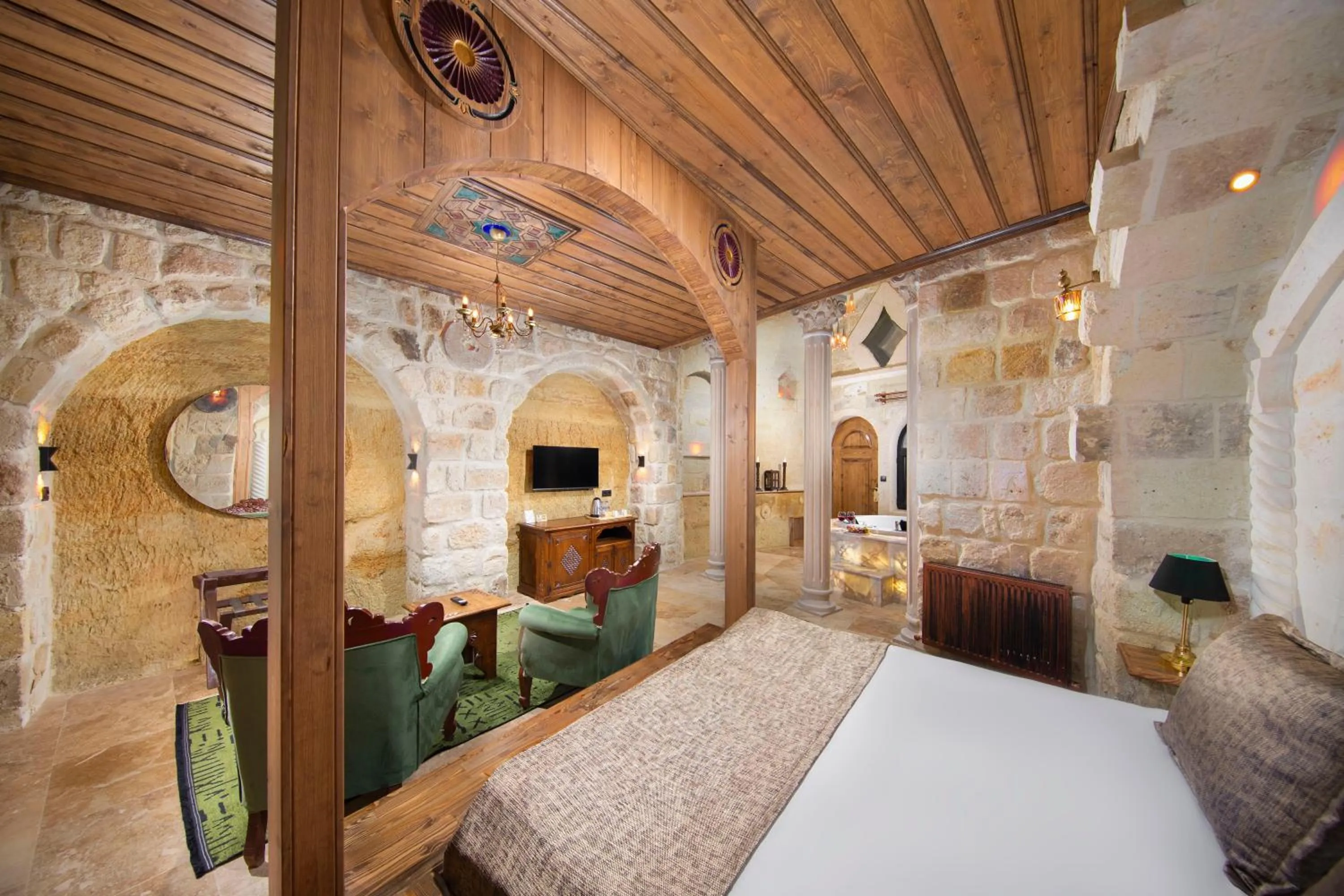 Bedroom, Bed in Dionysos Cave Cappadocia Hotel