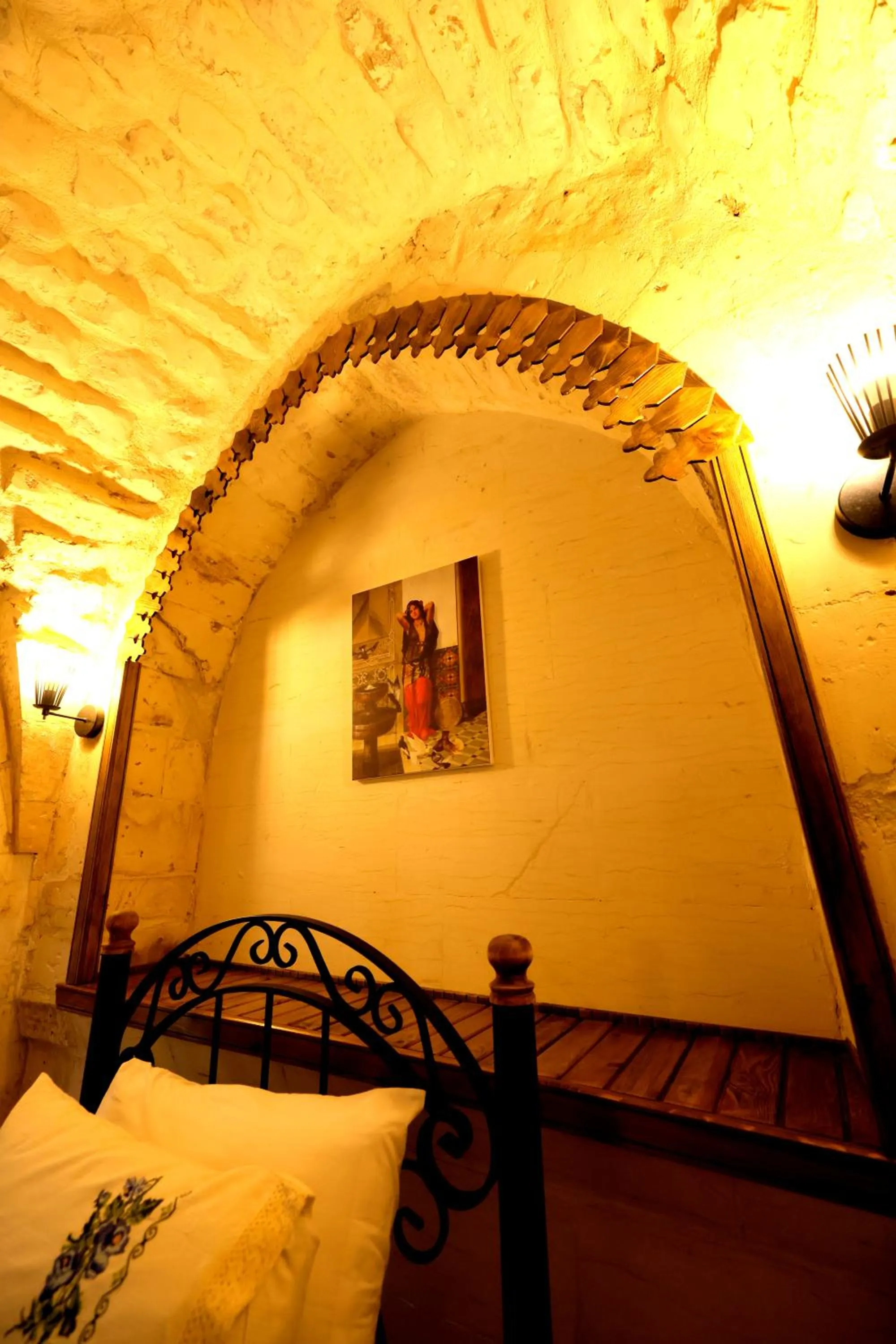 Decorative detail, Bed in ASTARTE HOTEL