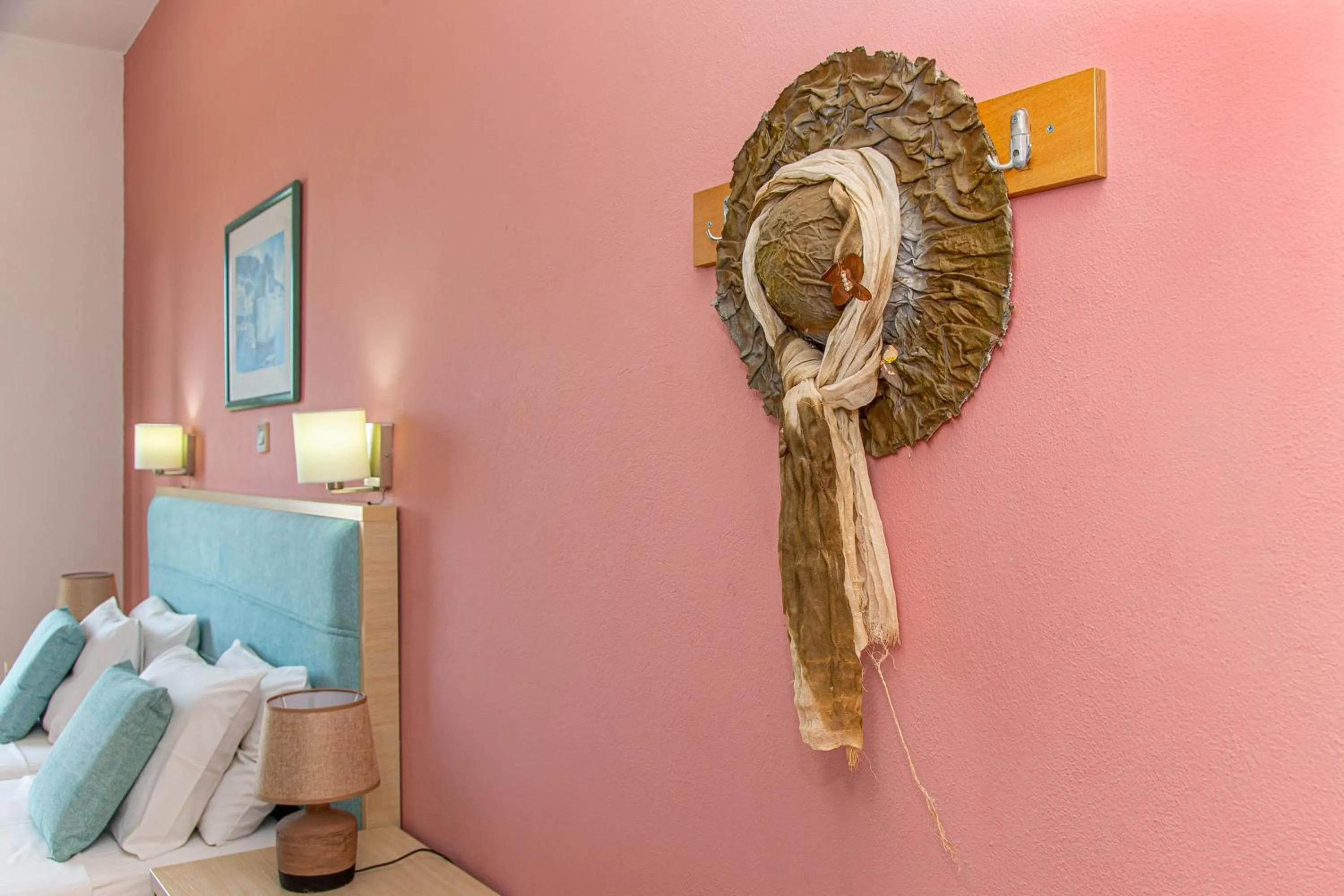 Decorative detail, Bed in Theoni Apartments