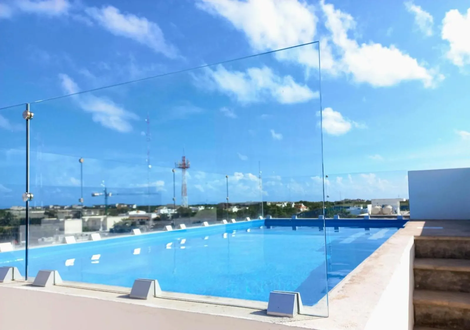 Swimming pool in Cozy and spacious apartment by Tulum 10