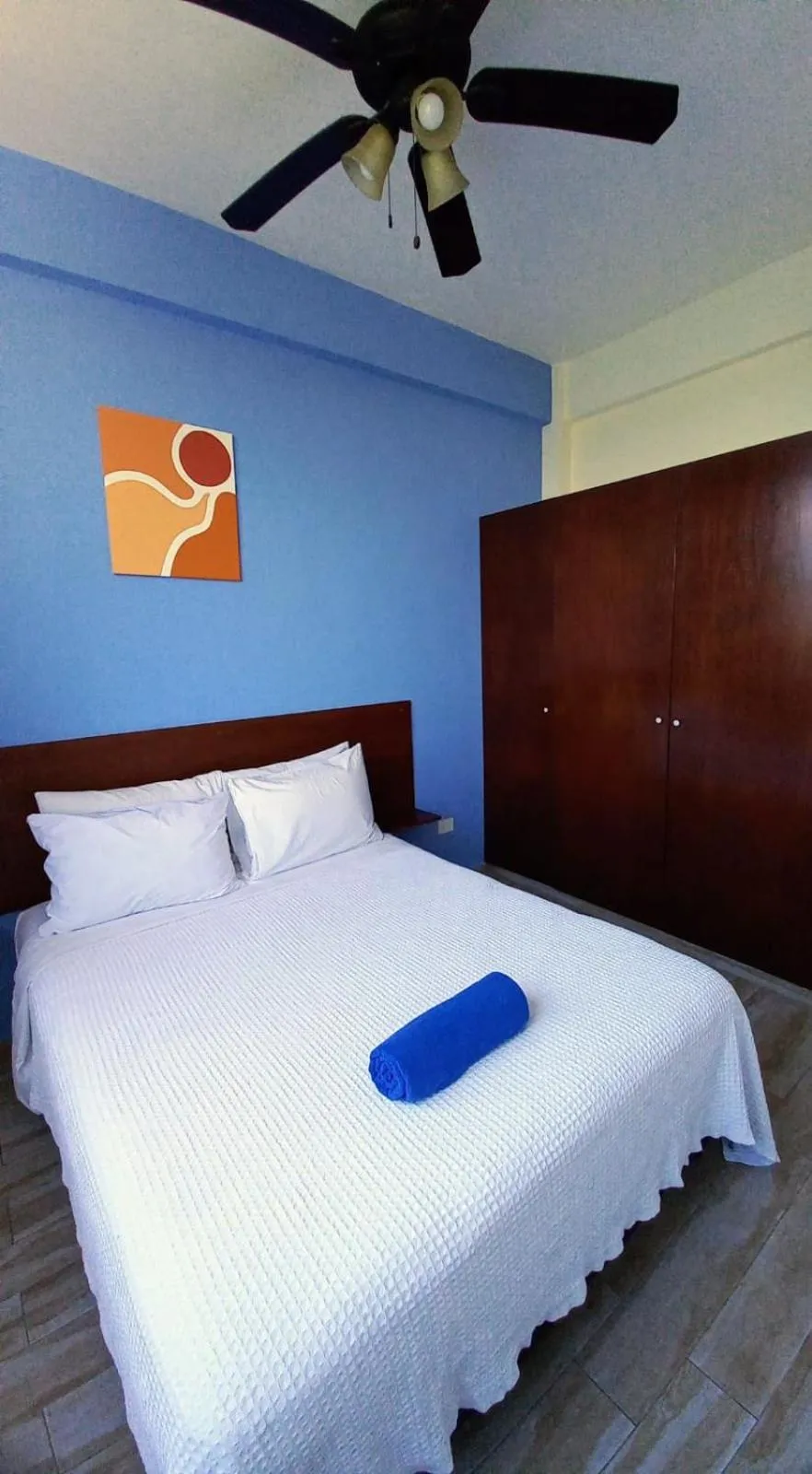 Bedroom, Bed in Cozy and spacious apartment by Tulum 10