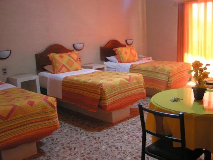 Bed in Hotel Costa Pacifico