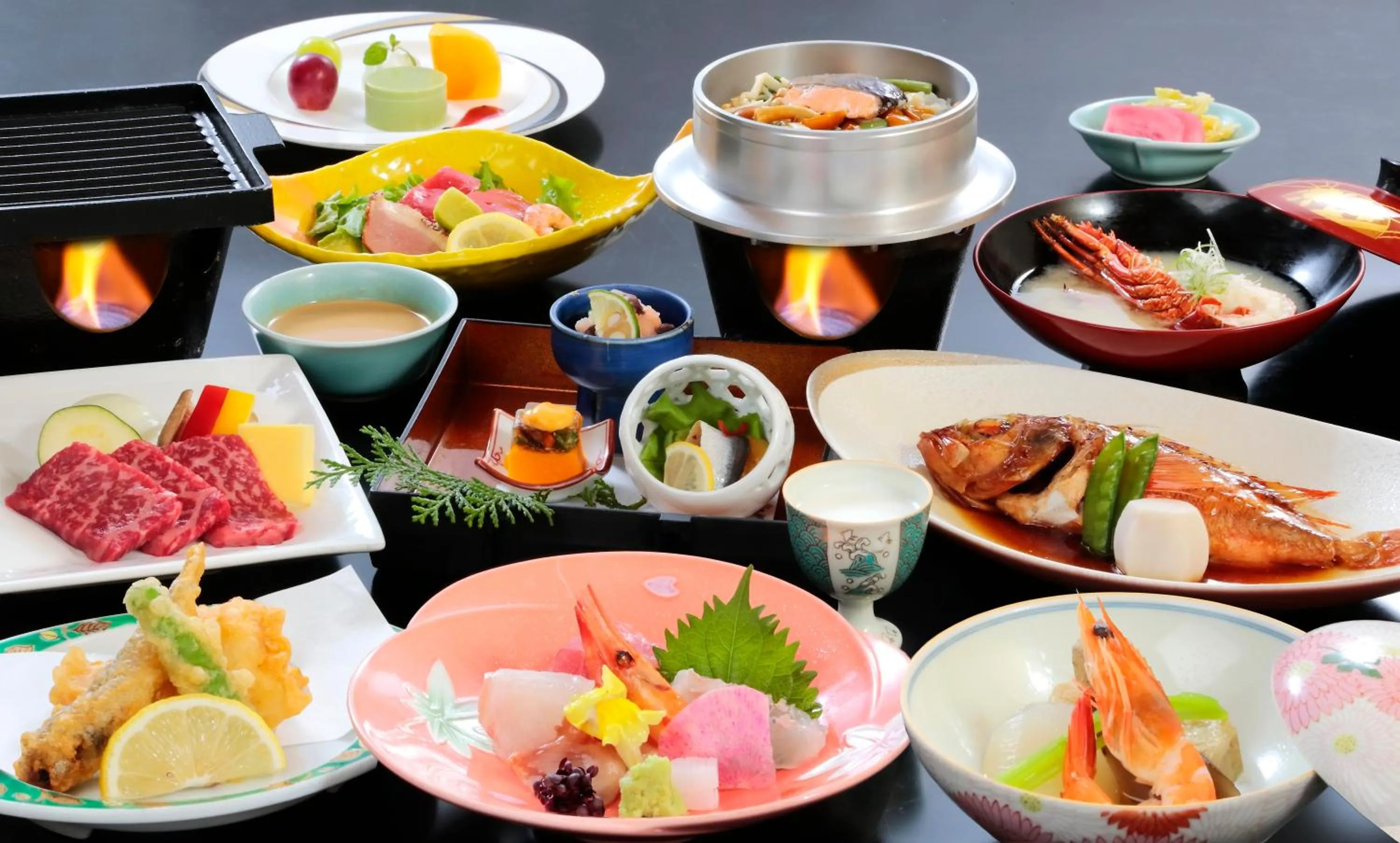 Food in Itsuura Kanko Hotel