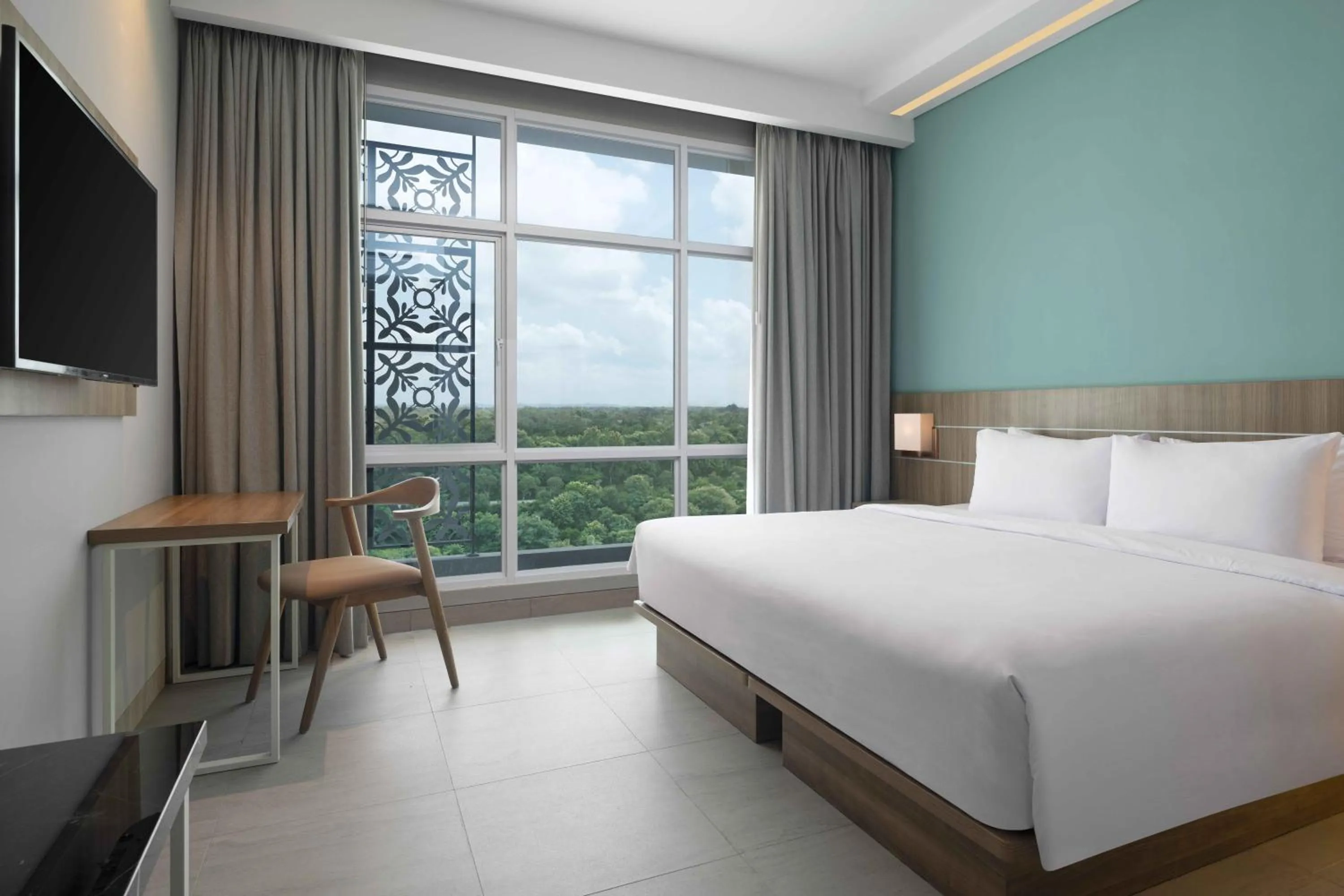 Bed in Hotel Santika Gunungkidul