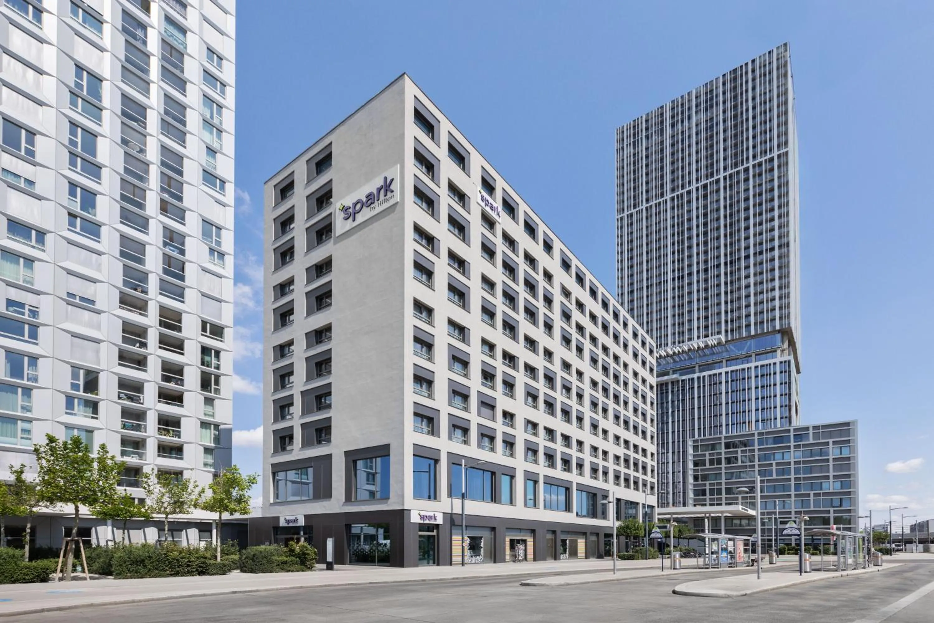 Property building in Spark by Hilton Vienna Donaustadt