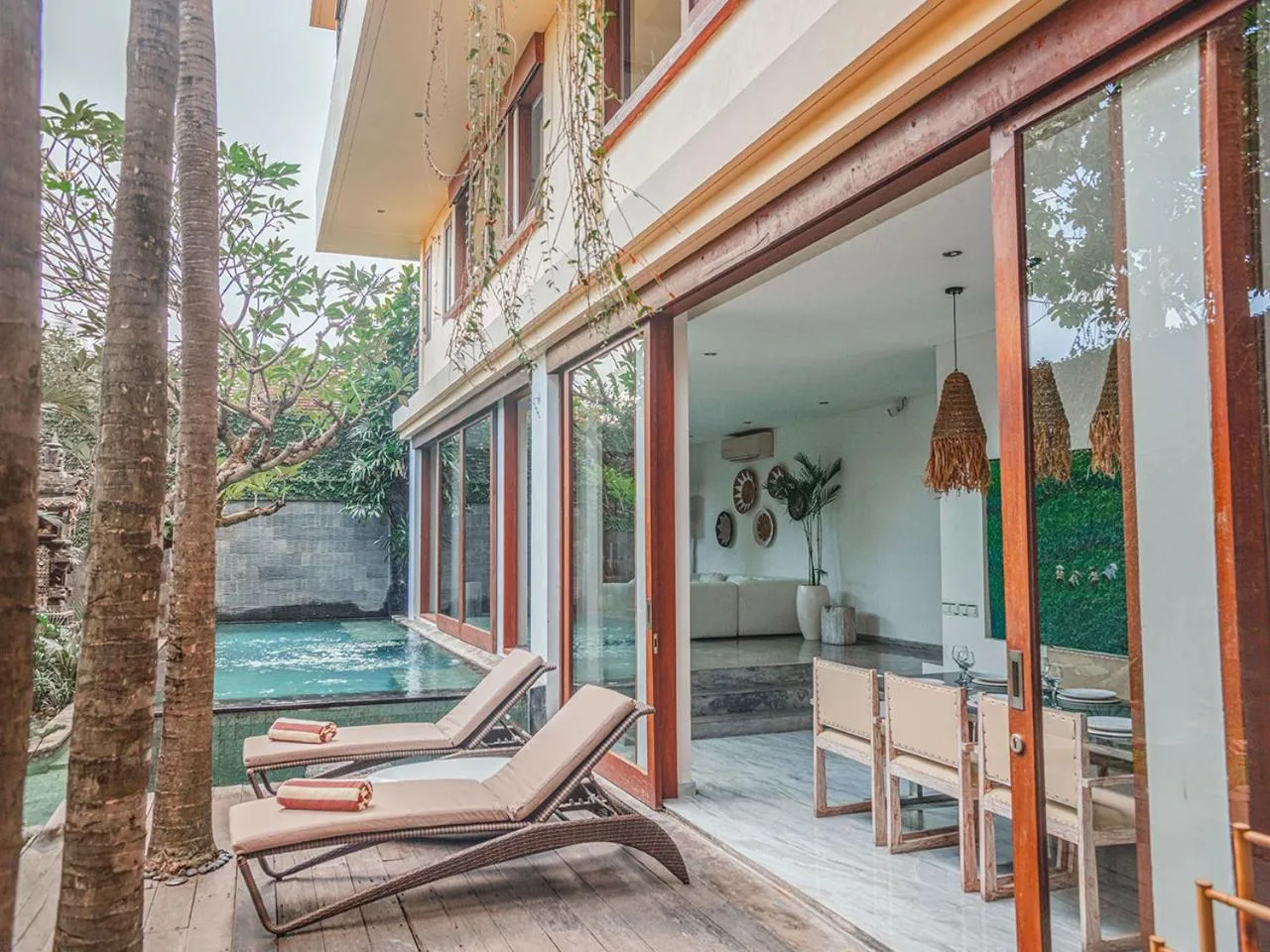 Patio in AB Villa & Apartments