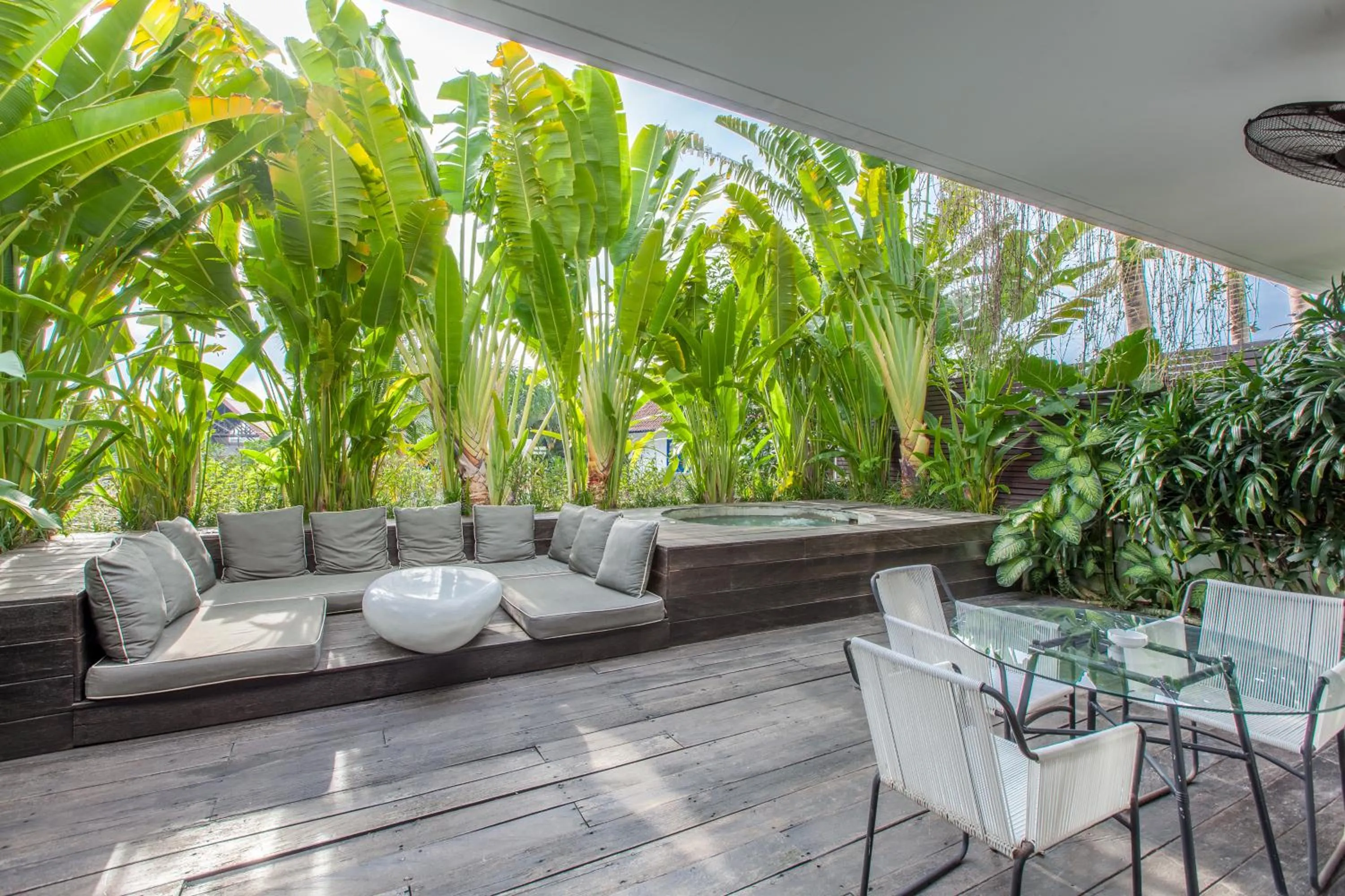 Patio in AB Villa & Apartments