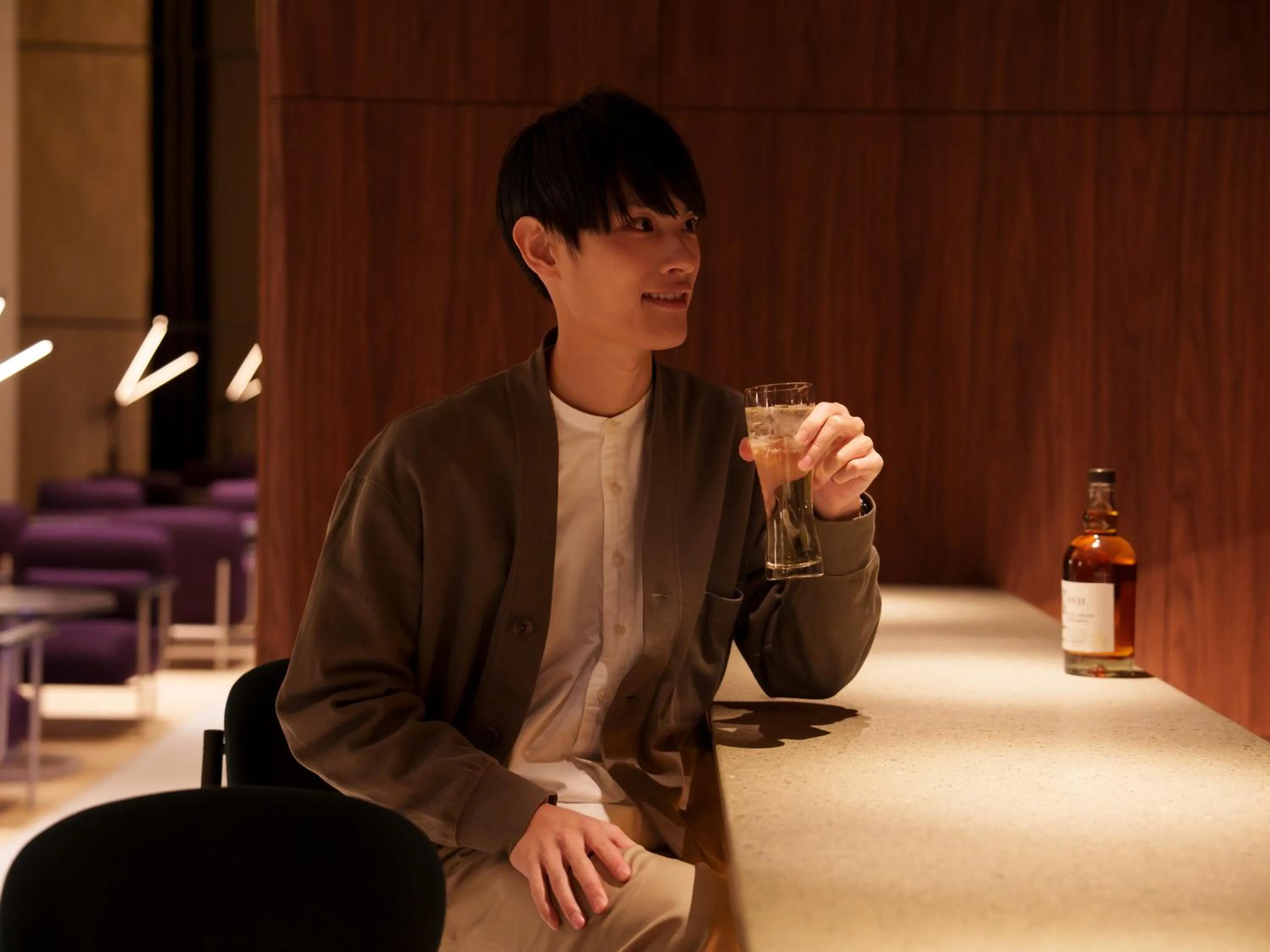 Lounge or bar in CROSS Life Hakata Tenjin