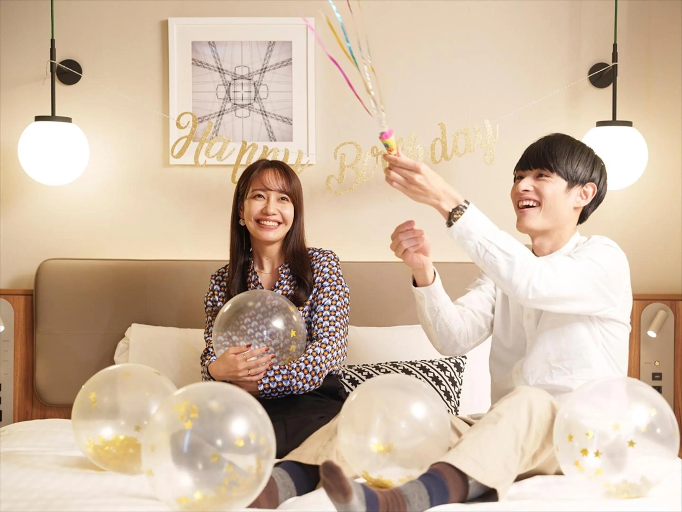 Bed in CROSS Life Hakata Tenjin