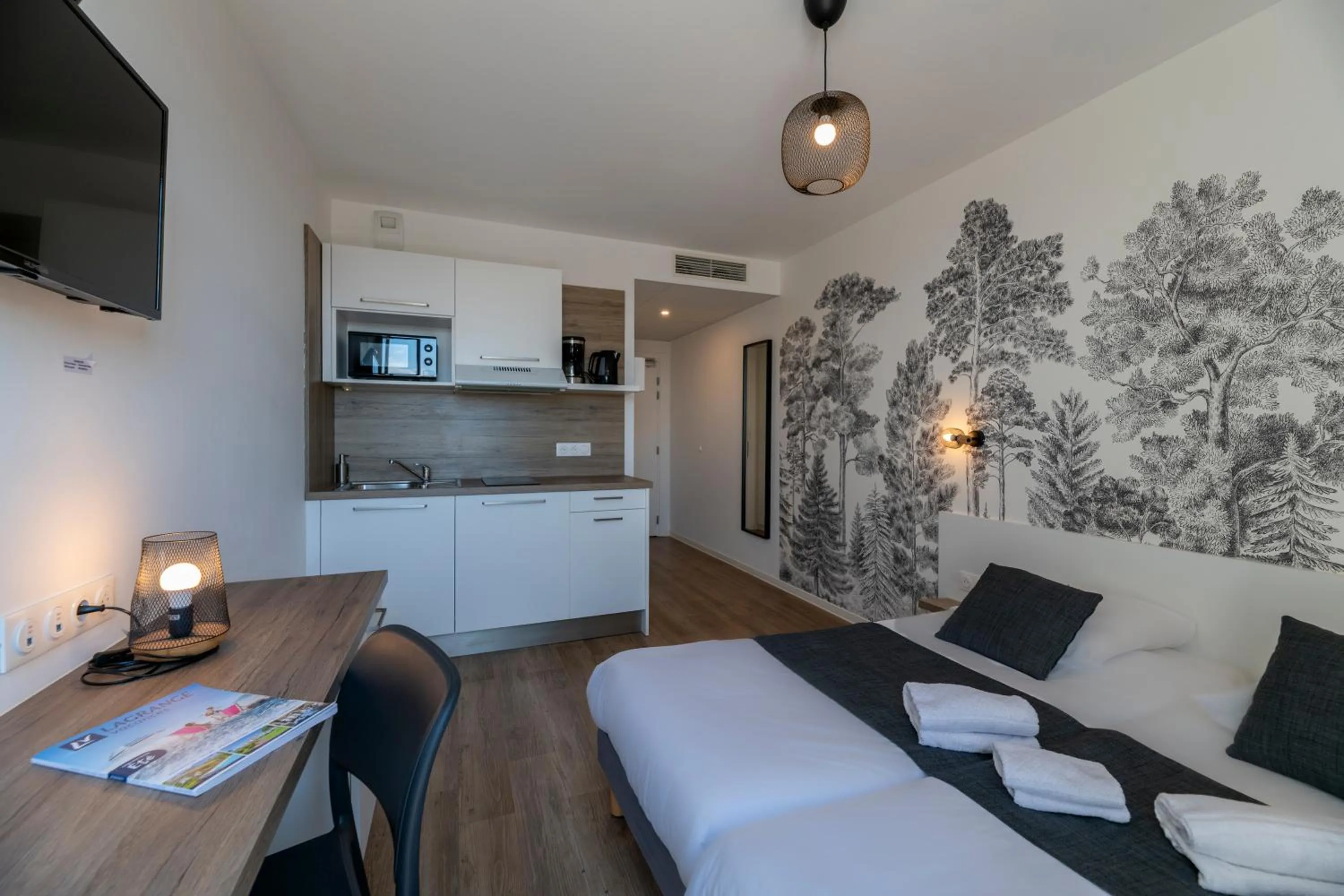 Bed in Lagrange Apart Hôtel Mulhouse Saint Sauveur