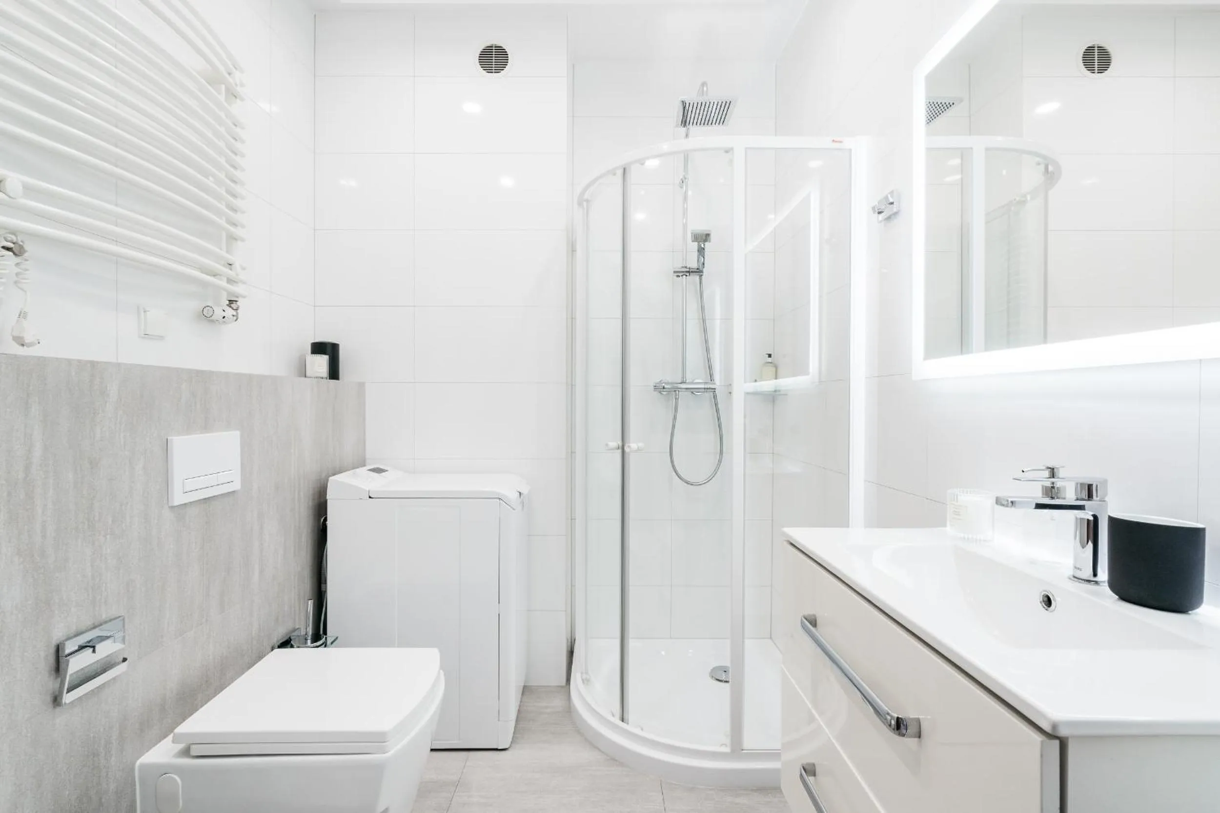 Shower in Bright Apartments - LoftAffair