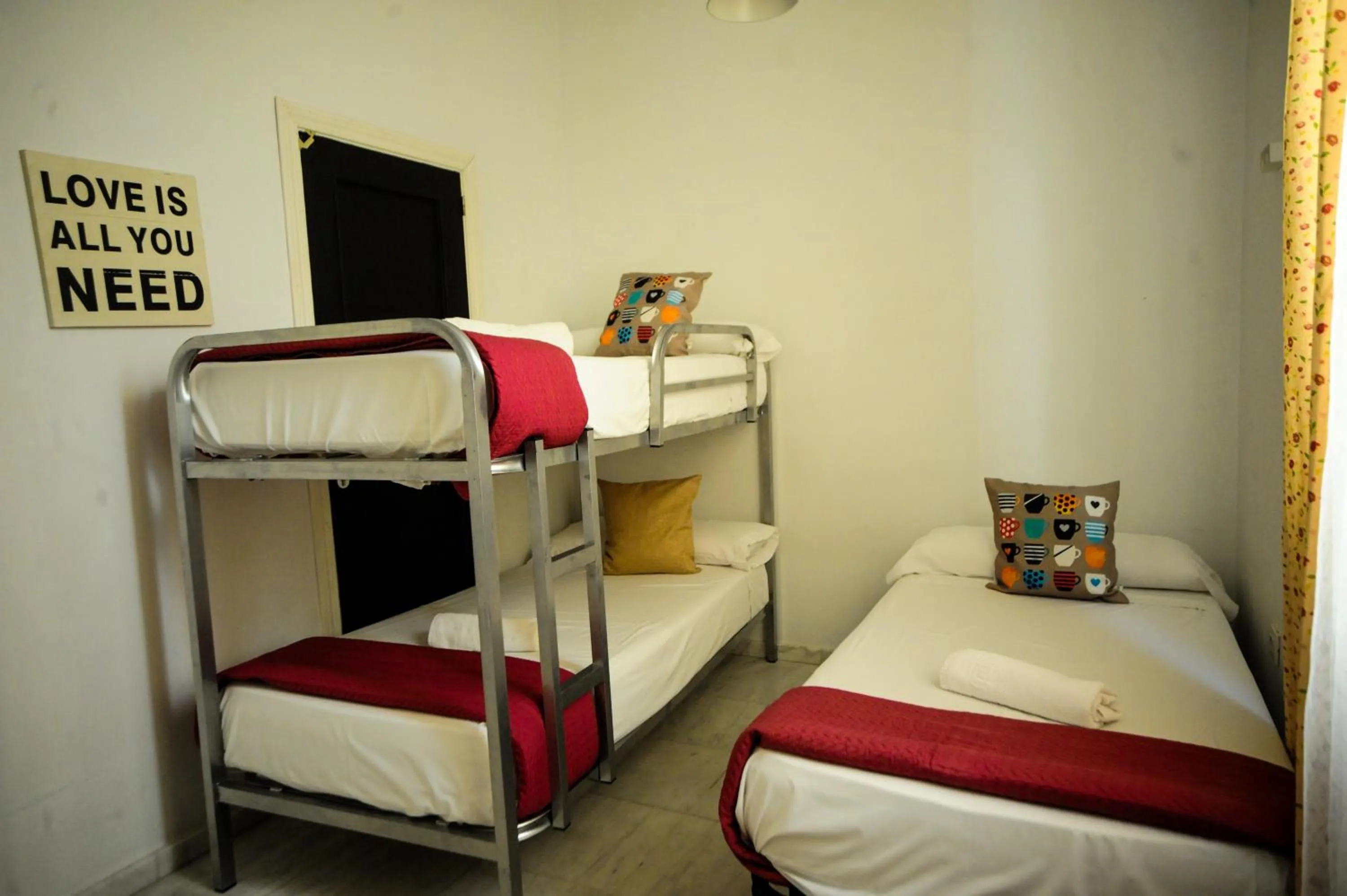 Decorative detail, Bed in La Flamenka Hostel