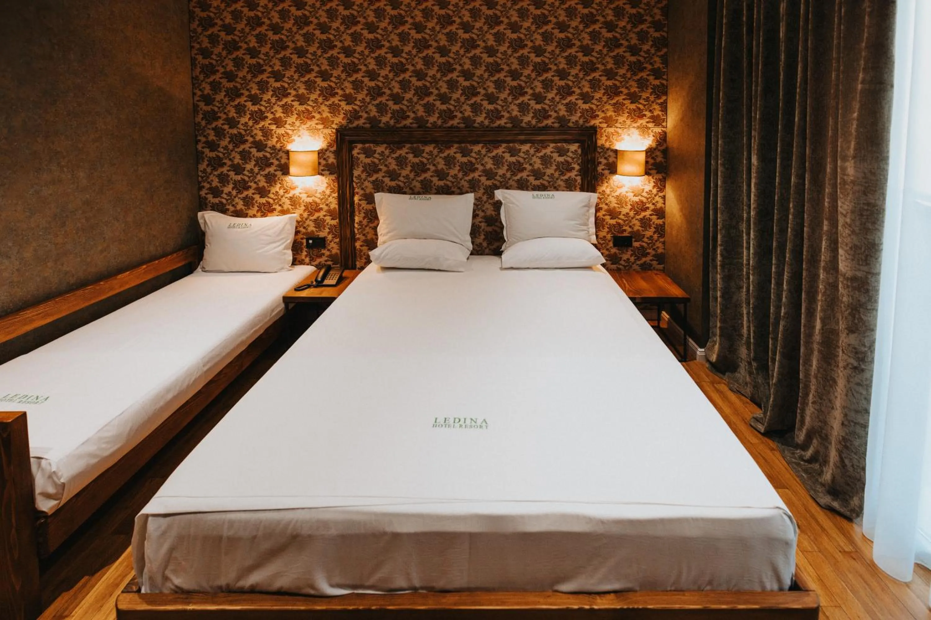 Bed in Ledina Hotel