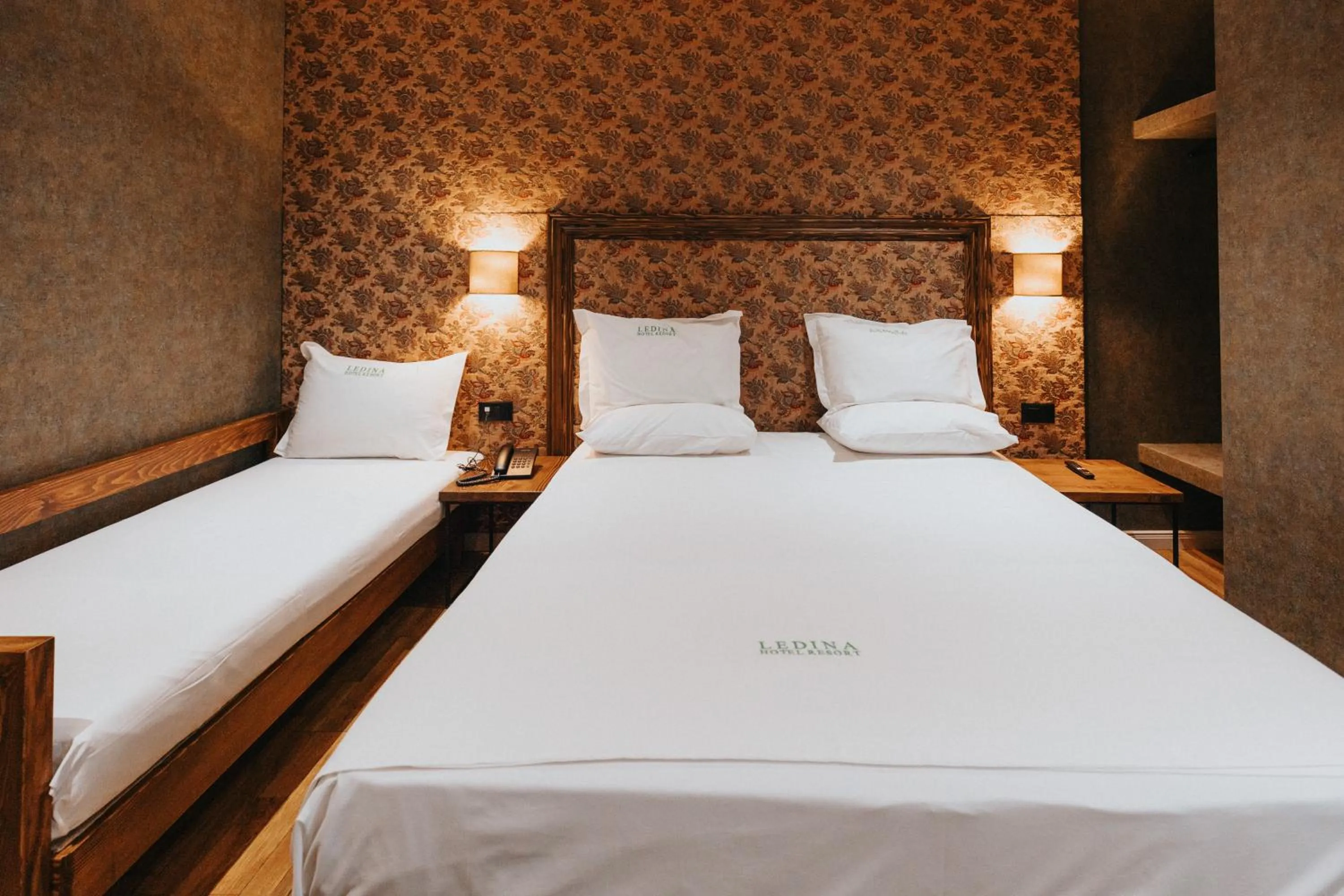 Bed in Ledina Hotel