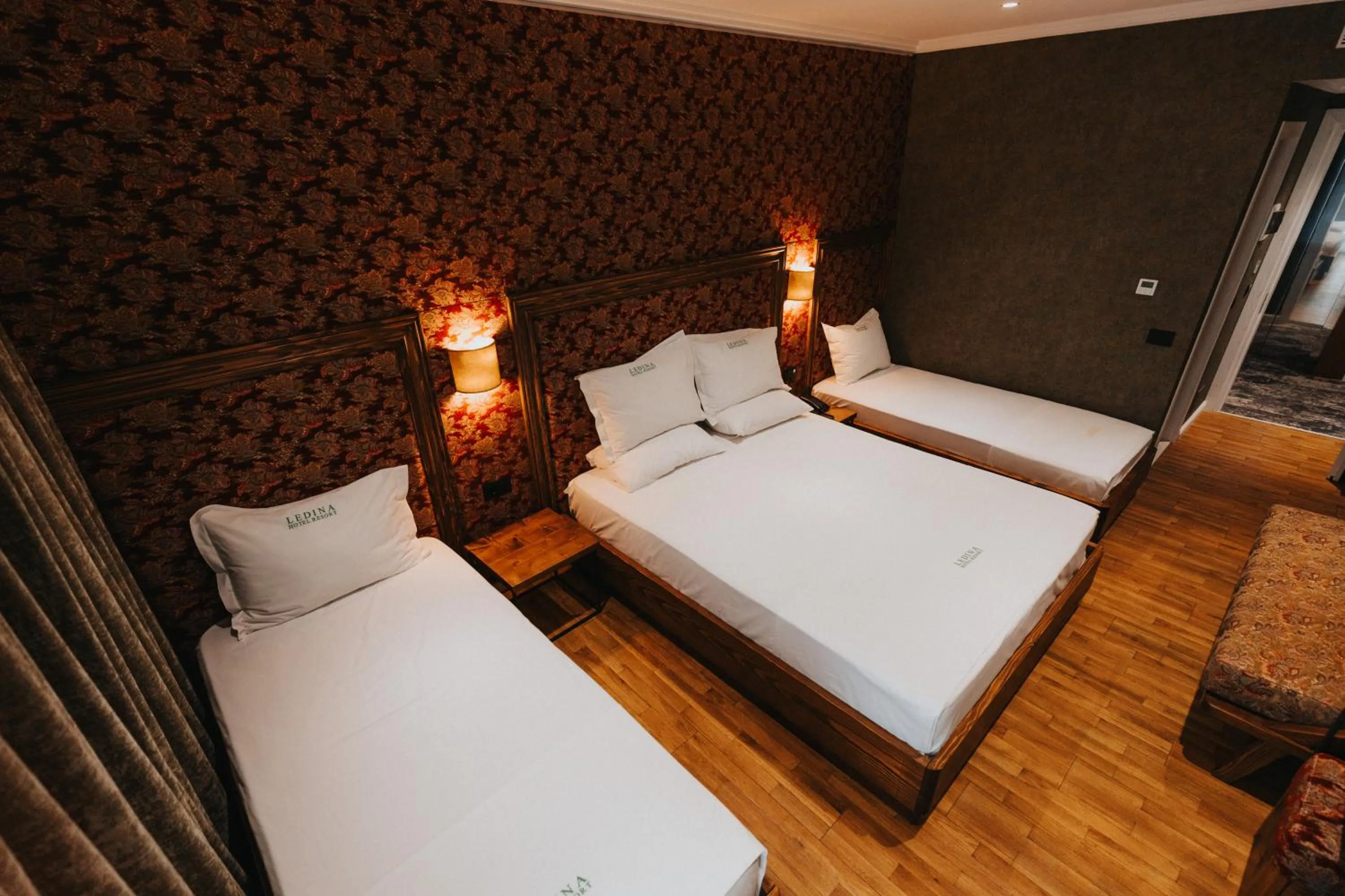 Bed in Ledina Hotel