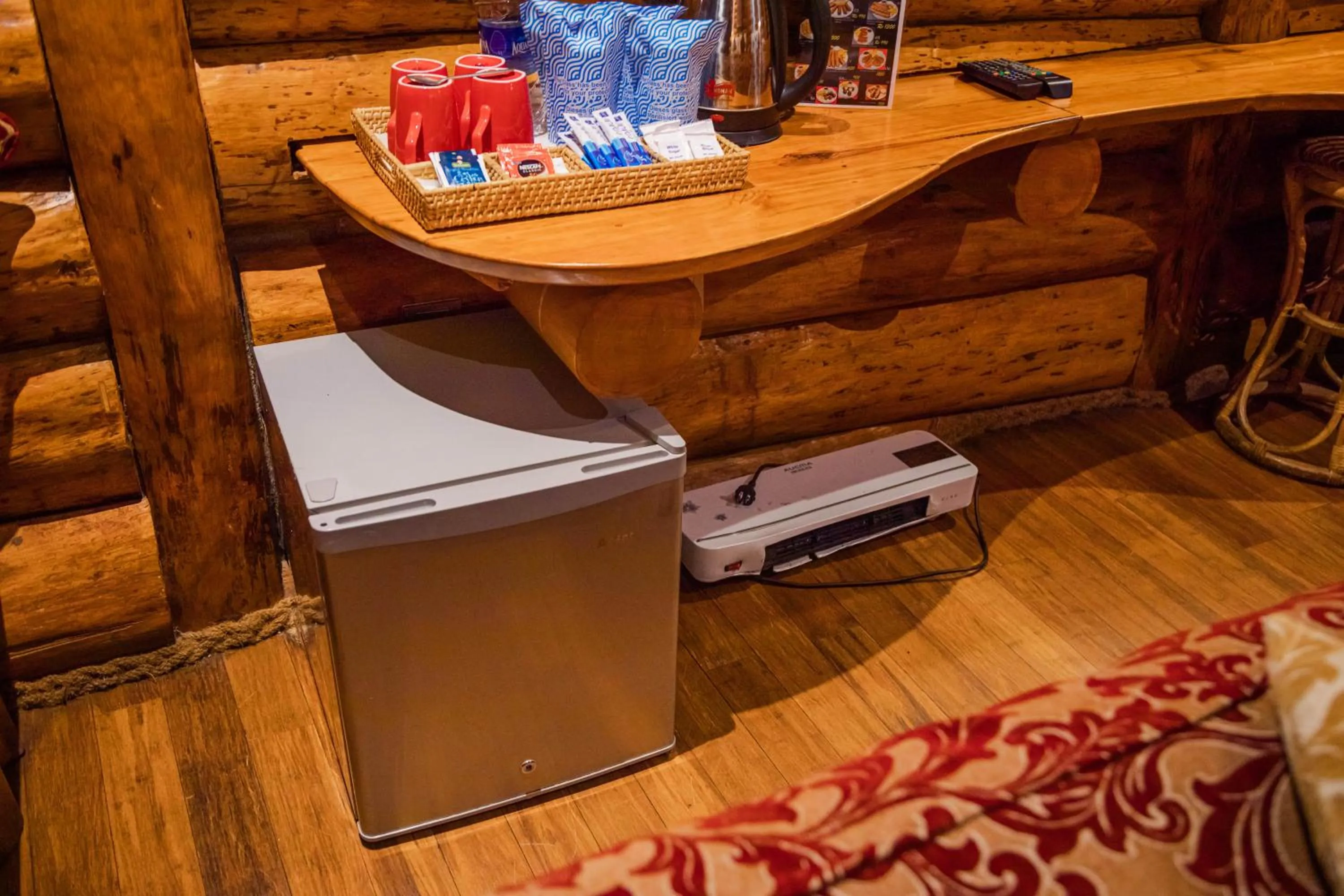 minibar in Queenswood Cottage