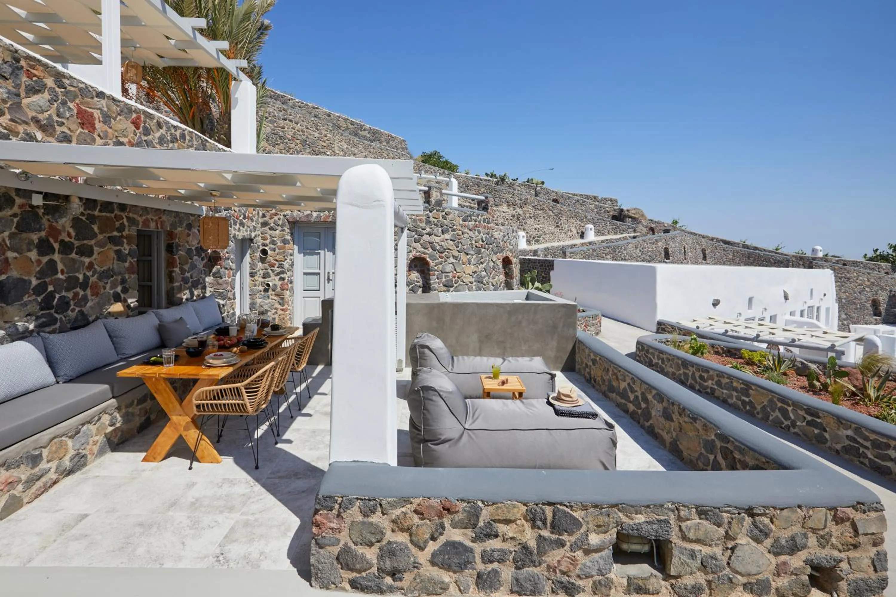 Patio in El Verano Suites