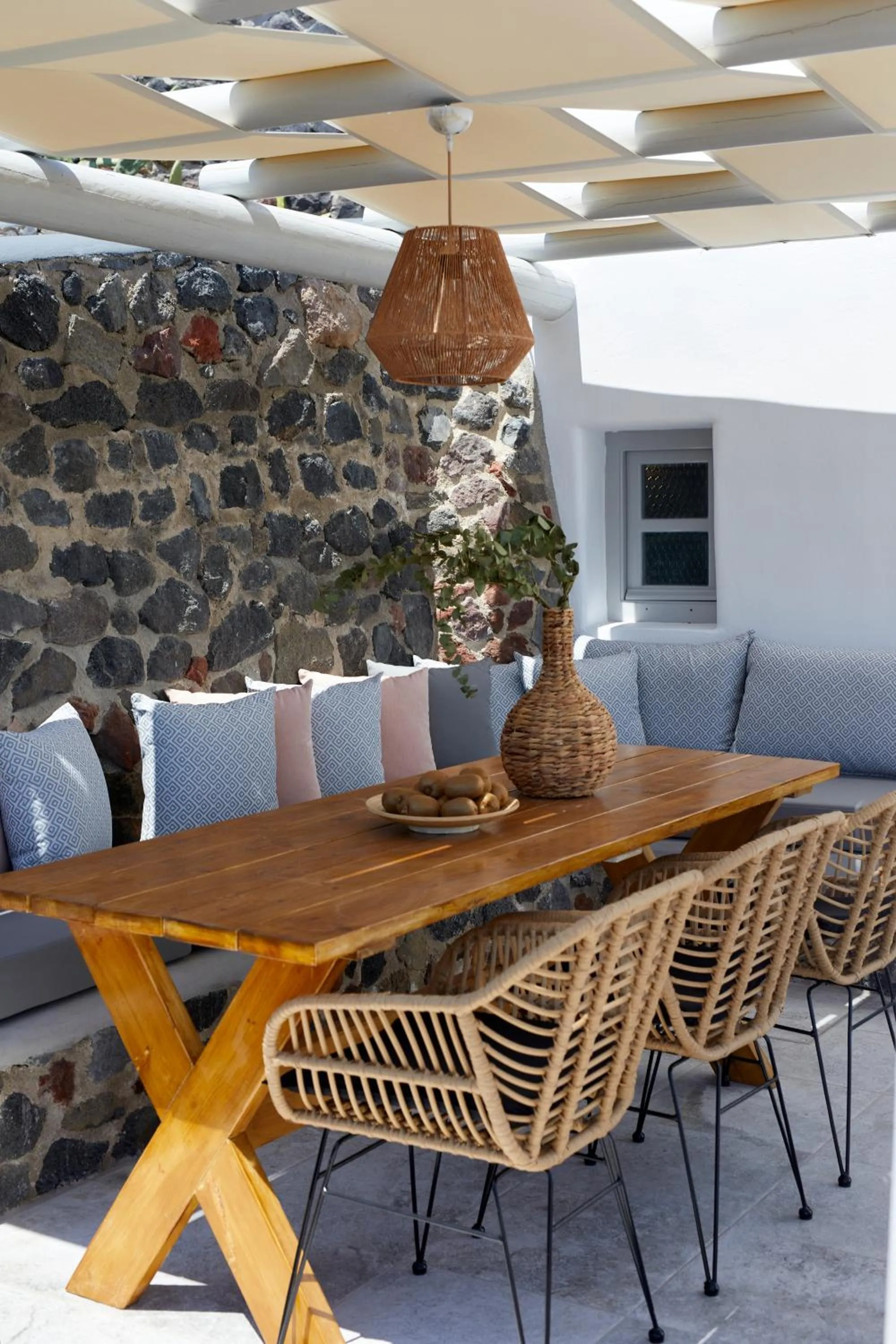 Patio in El Verano Suites