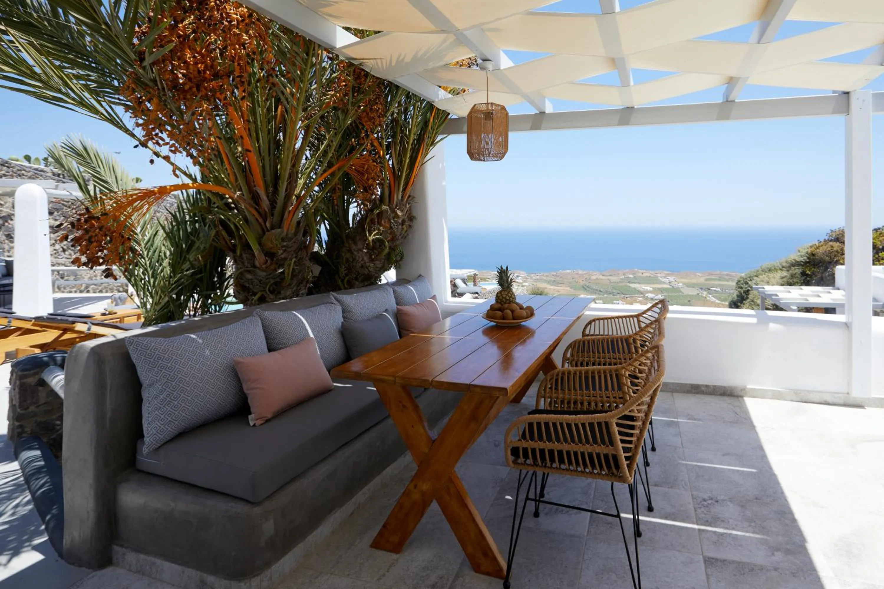 Patio in El Verano Suites