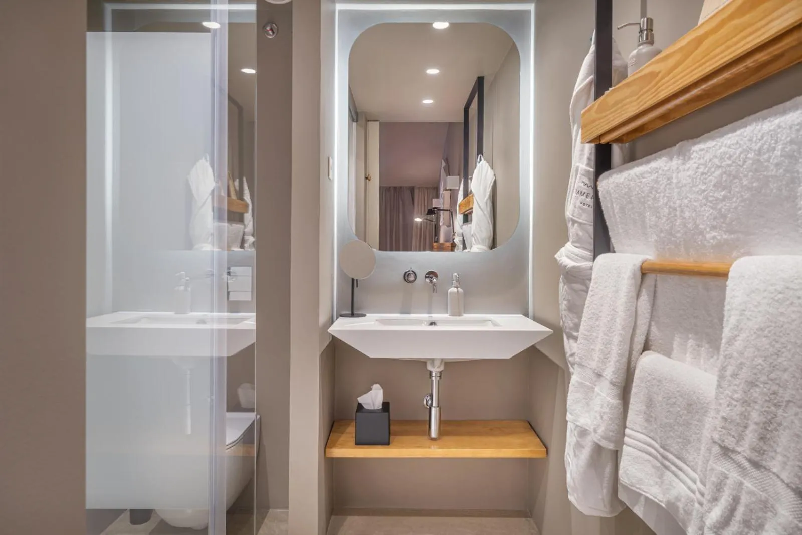 Bathroom, Bed in Immerso Hotel, a Member of Design Hotels