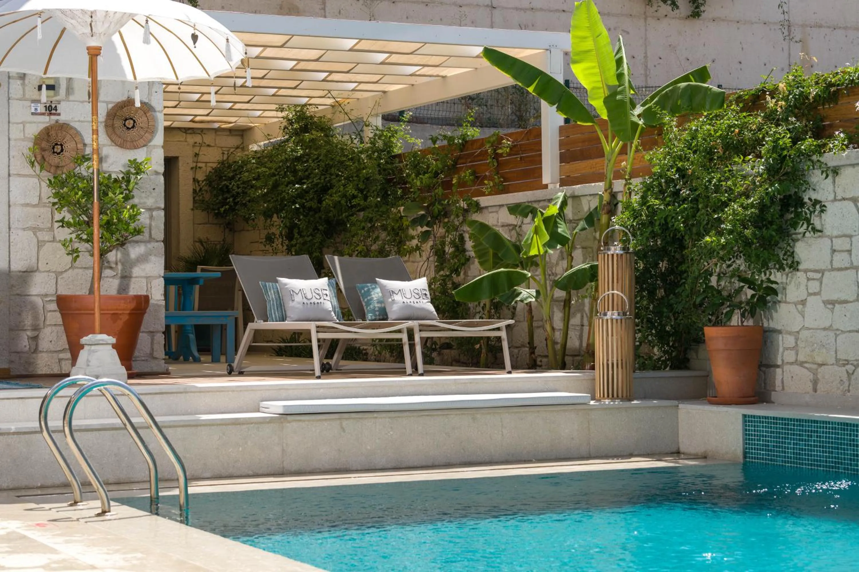 sunbed in Muse Alaçatı