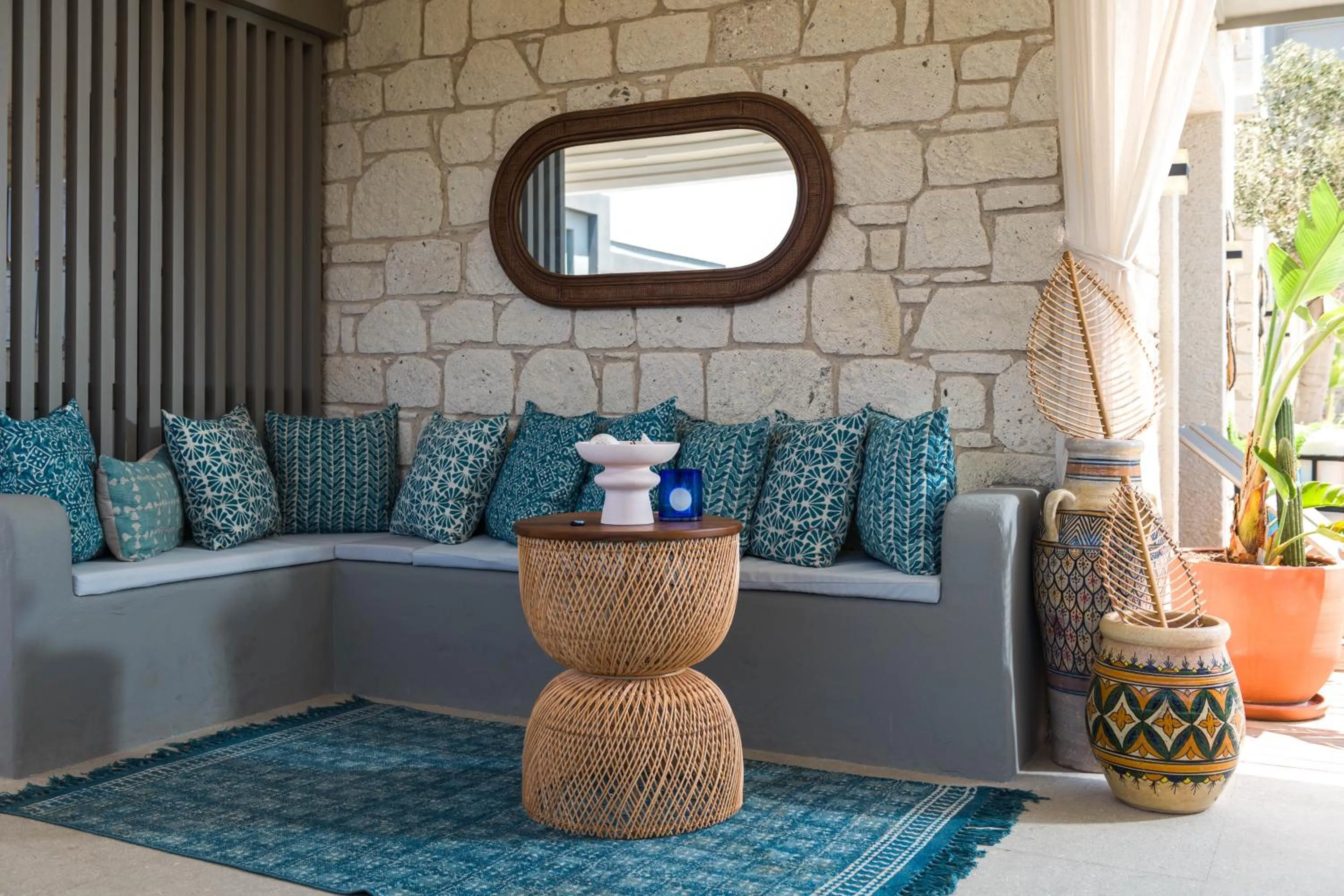 Seating area in Muse Alaçatı