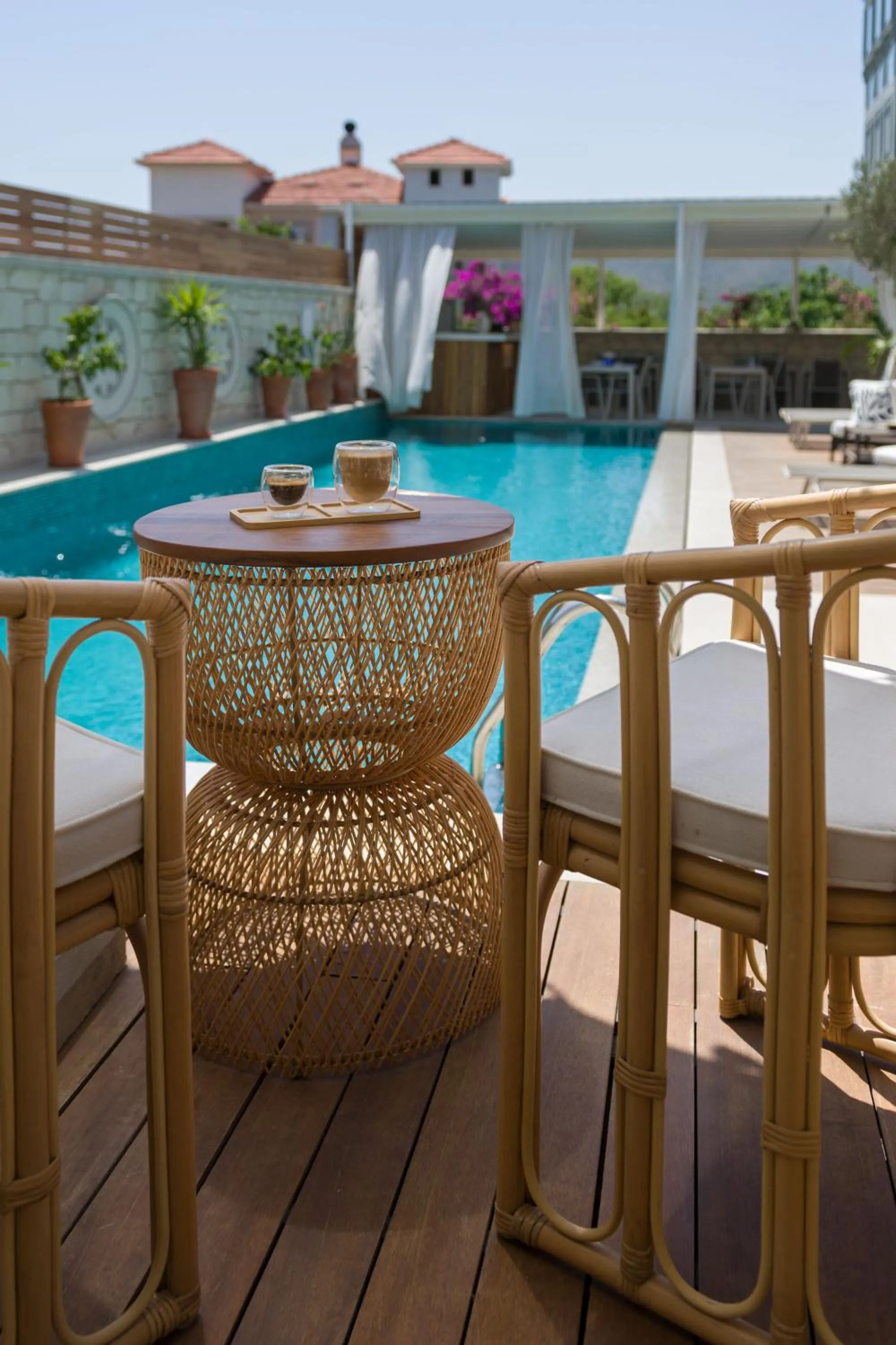 Pool view in Muse Alaçatı