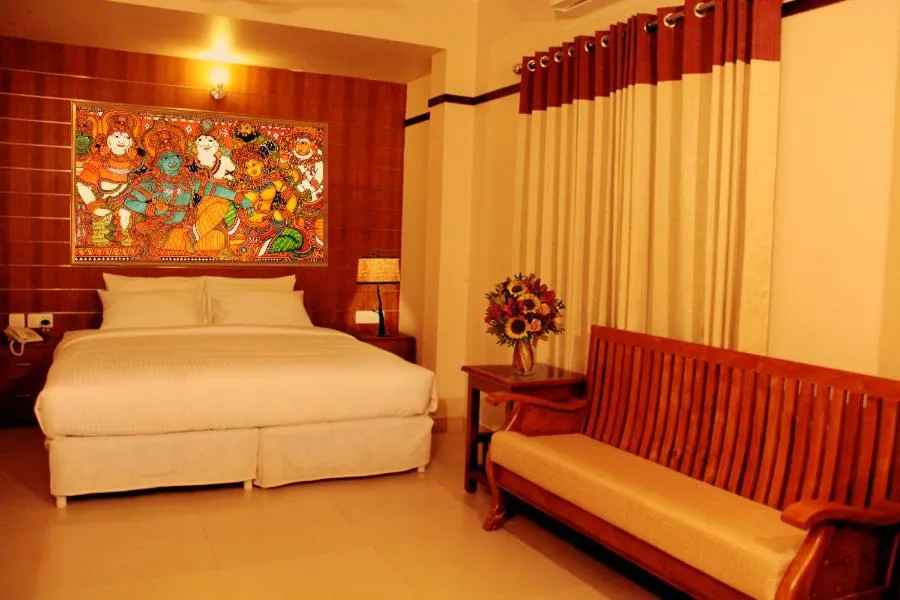 Photo of the whole room, Bed in Srivar Hotels