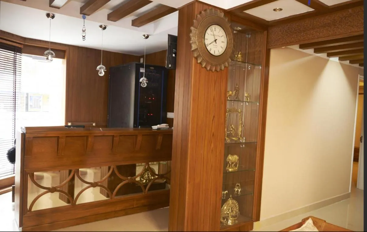 Lobby or reception in Srivar Hotels