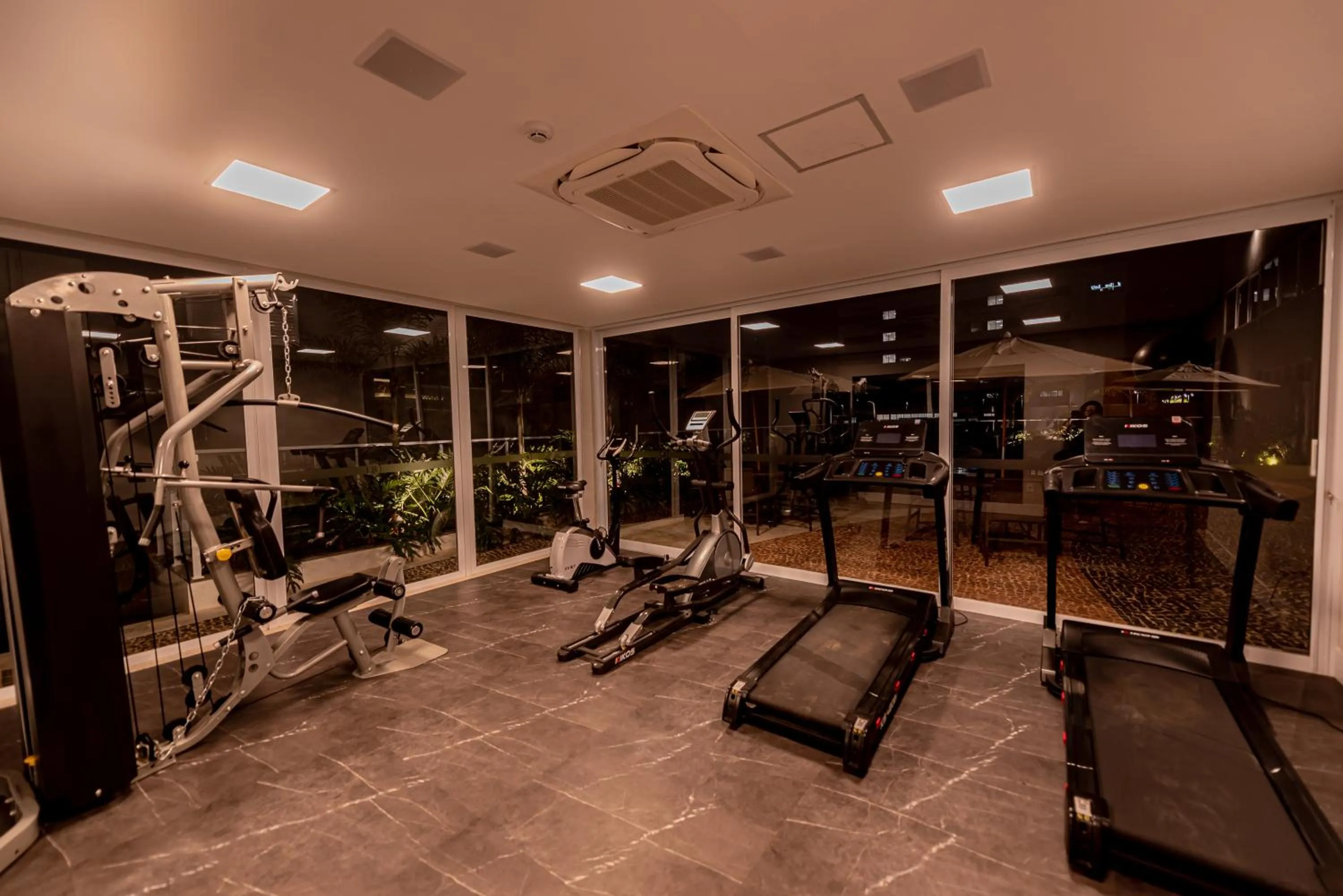 Fitness centre/facilities in Gaben Hotel