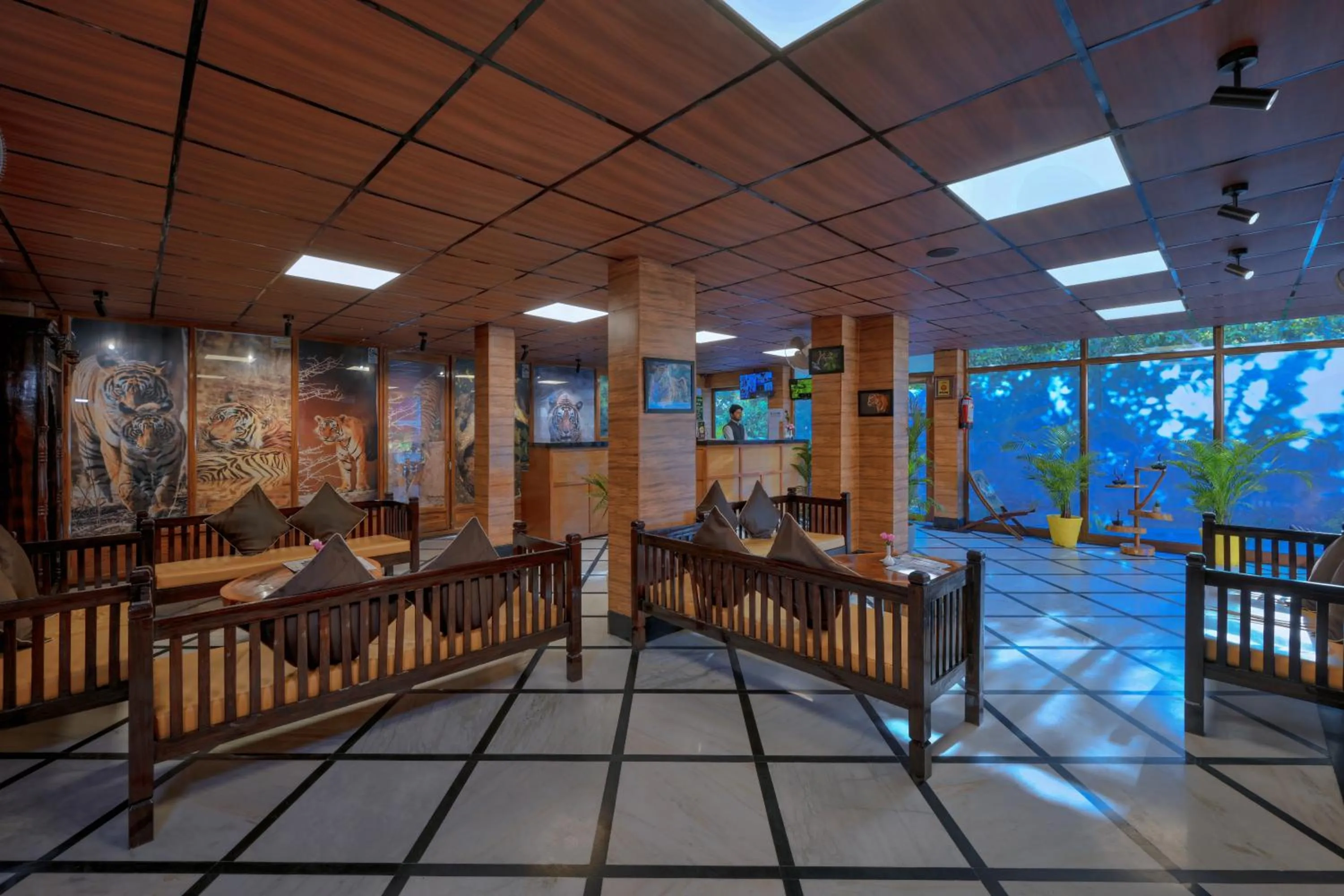 Lobby or reception in Ranthambhore National Resort