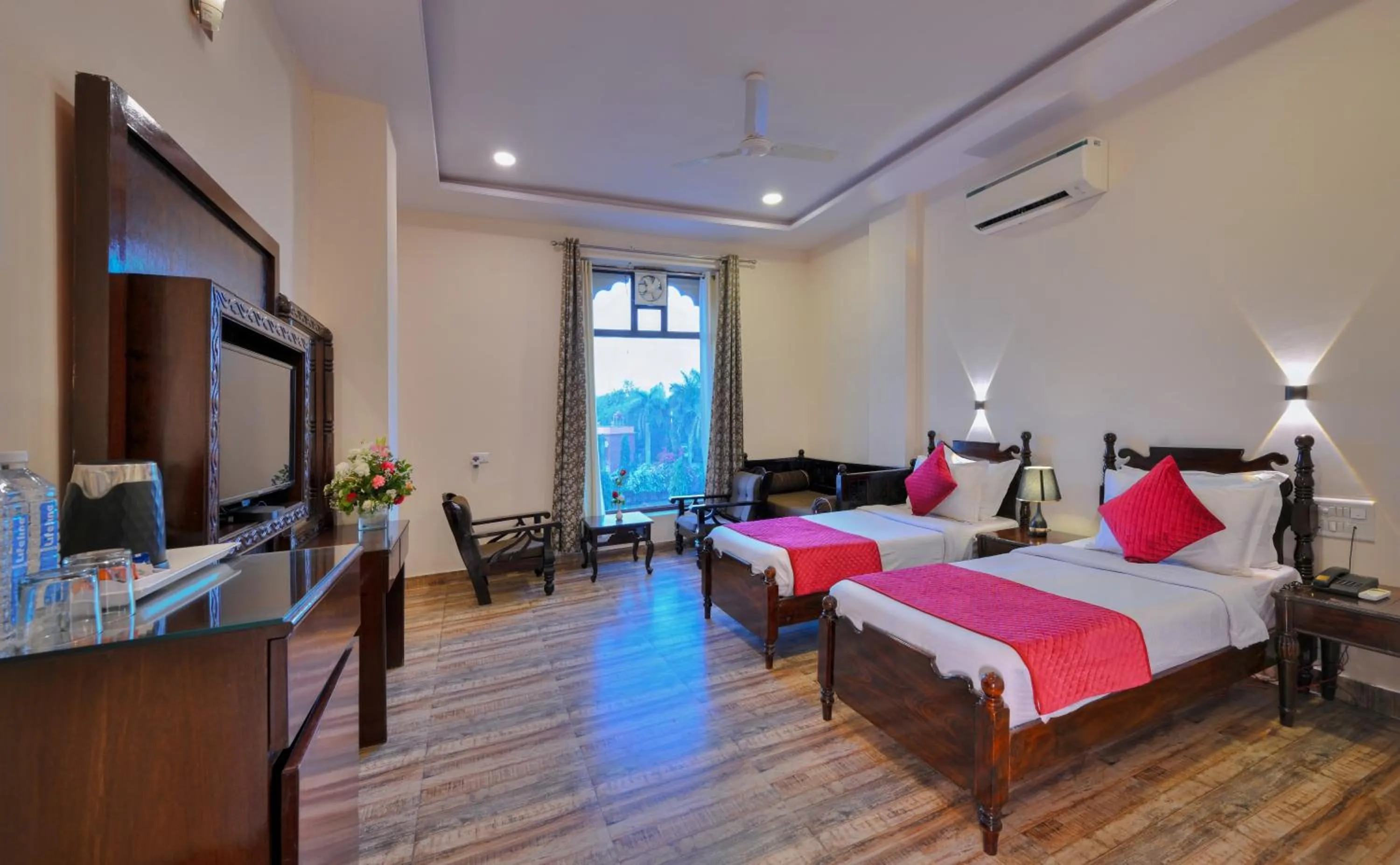 Bedroom, Bed in Ranthambhore National Resort