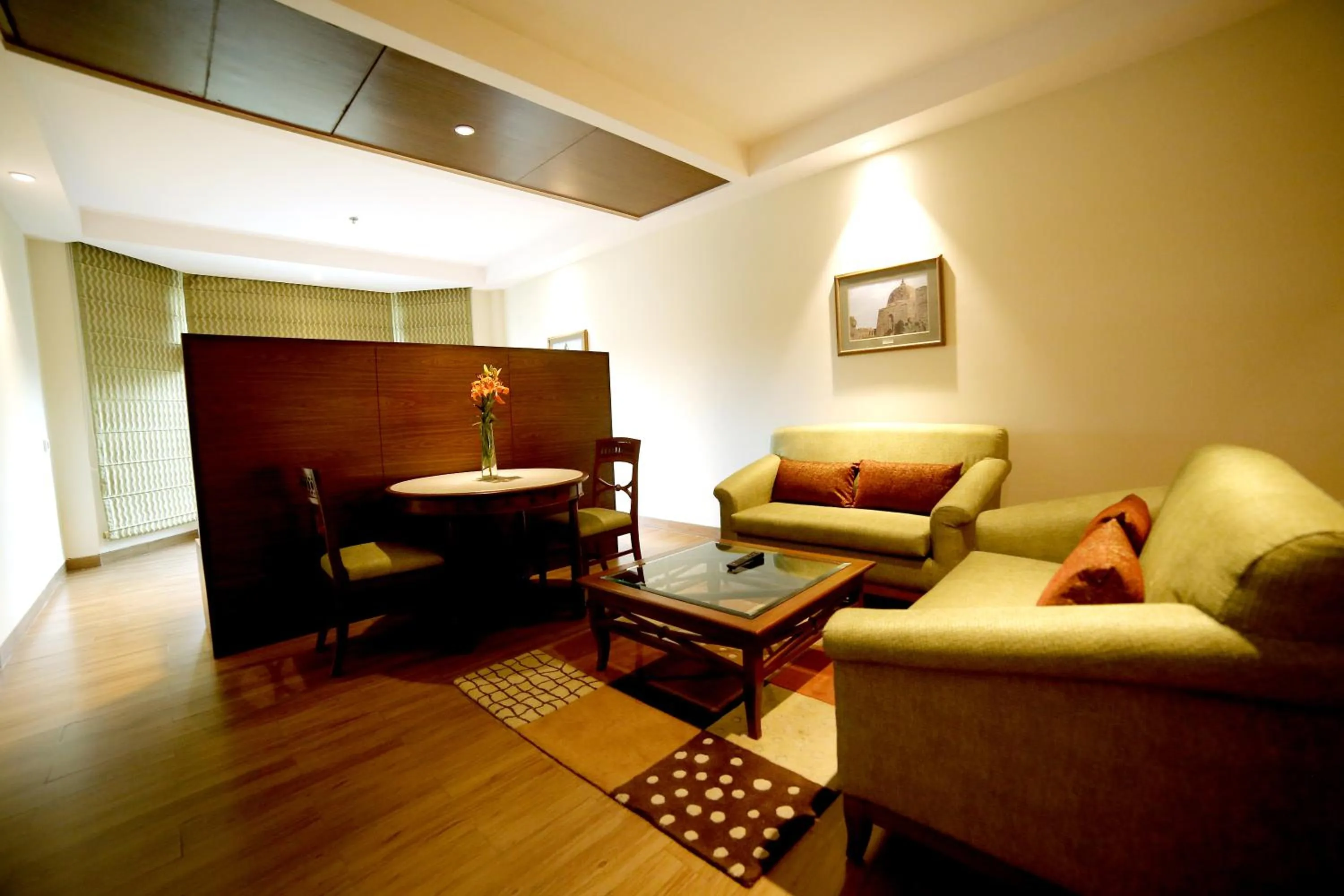 Living room in The Lalit Traveller- Airport hotel