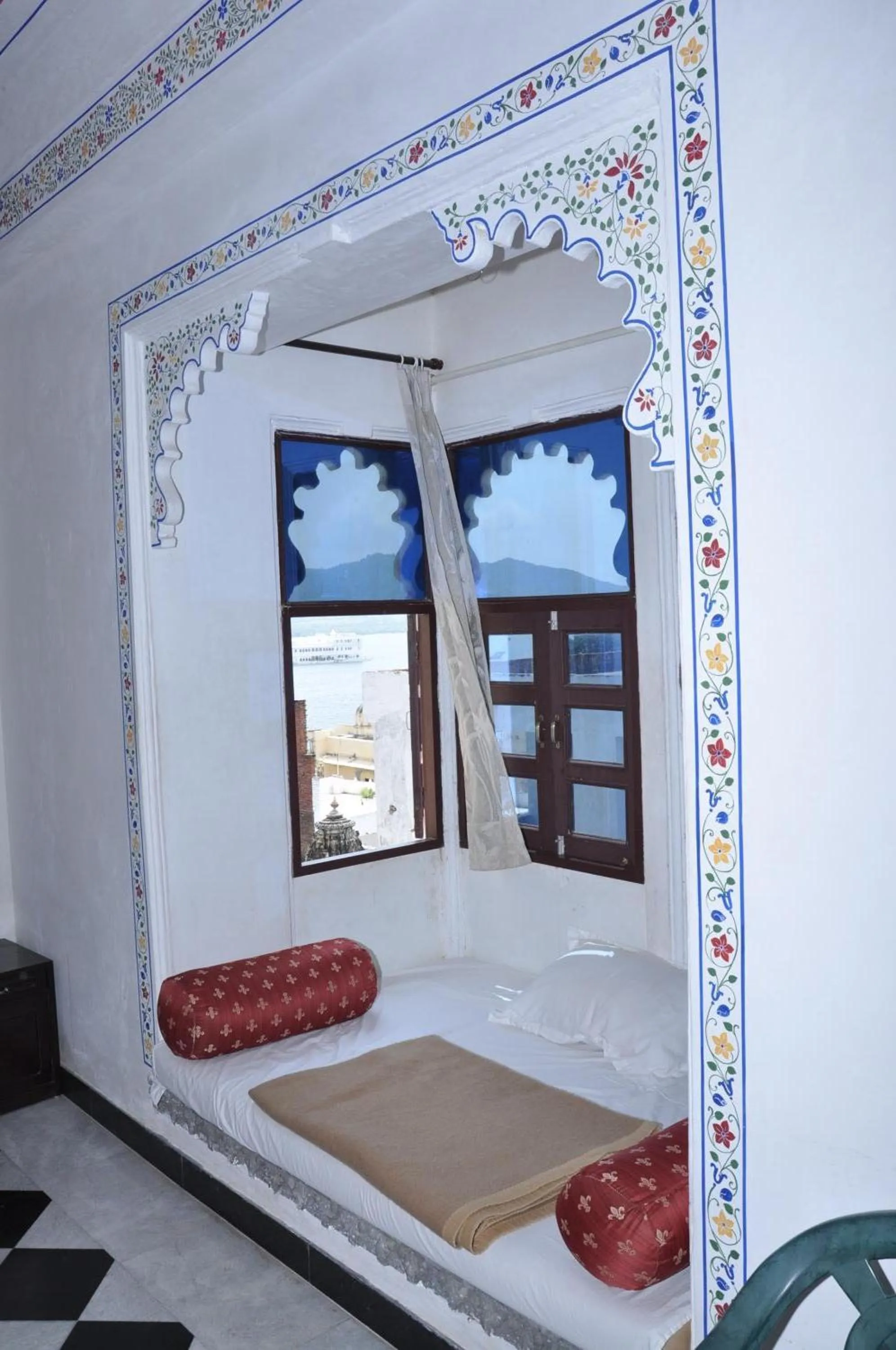 Off site, Bed in Hotel Gangaur Palace