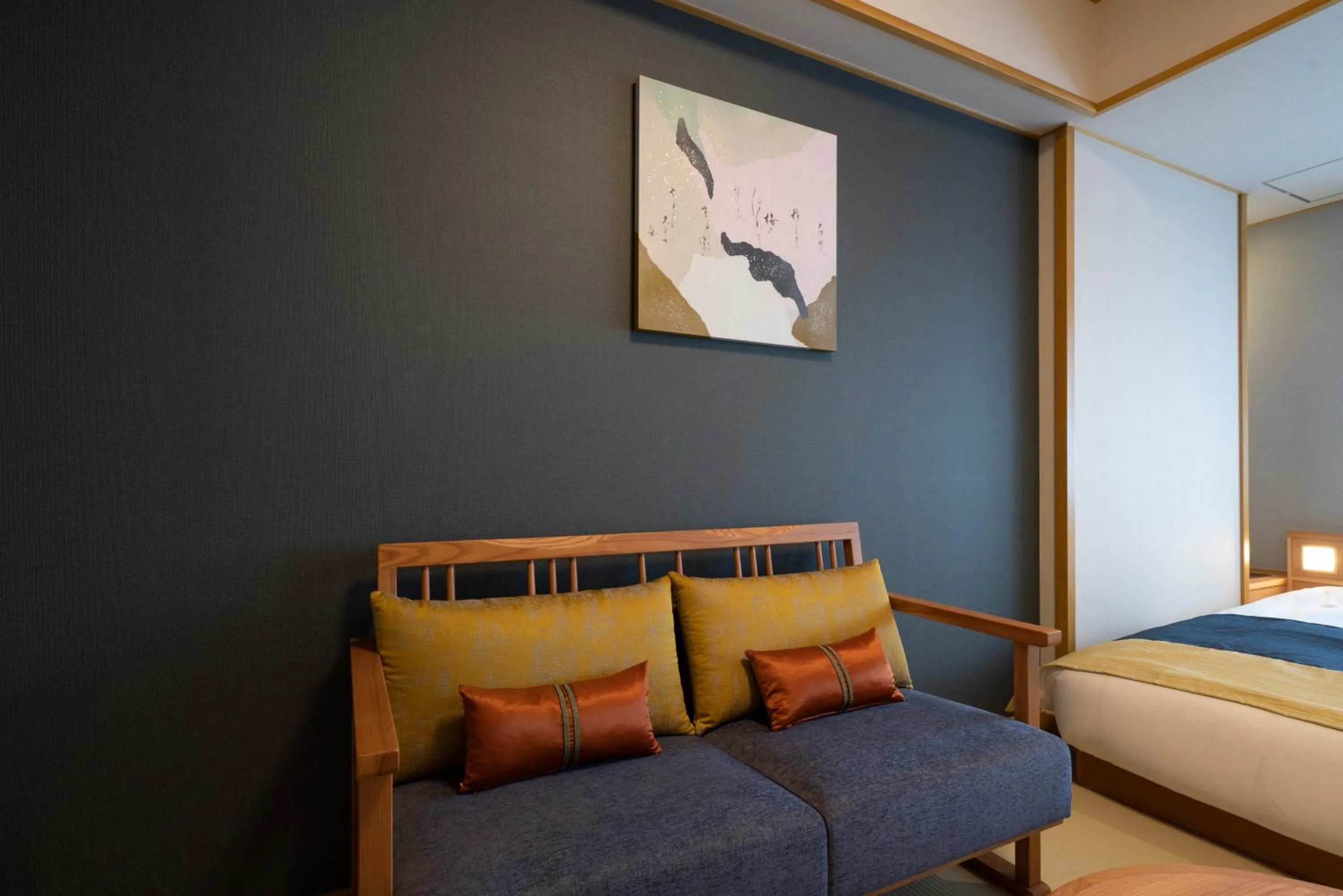 Photo of the whole room, Bed in Kyoto Umekoji Kadensho