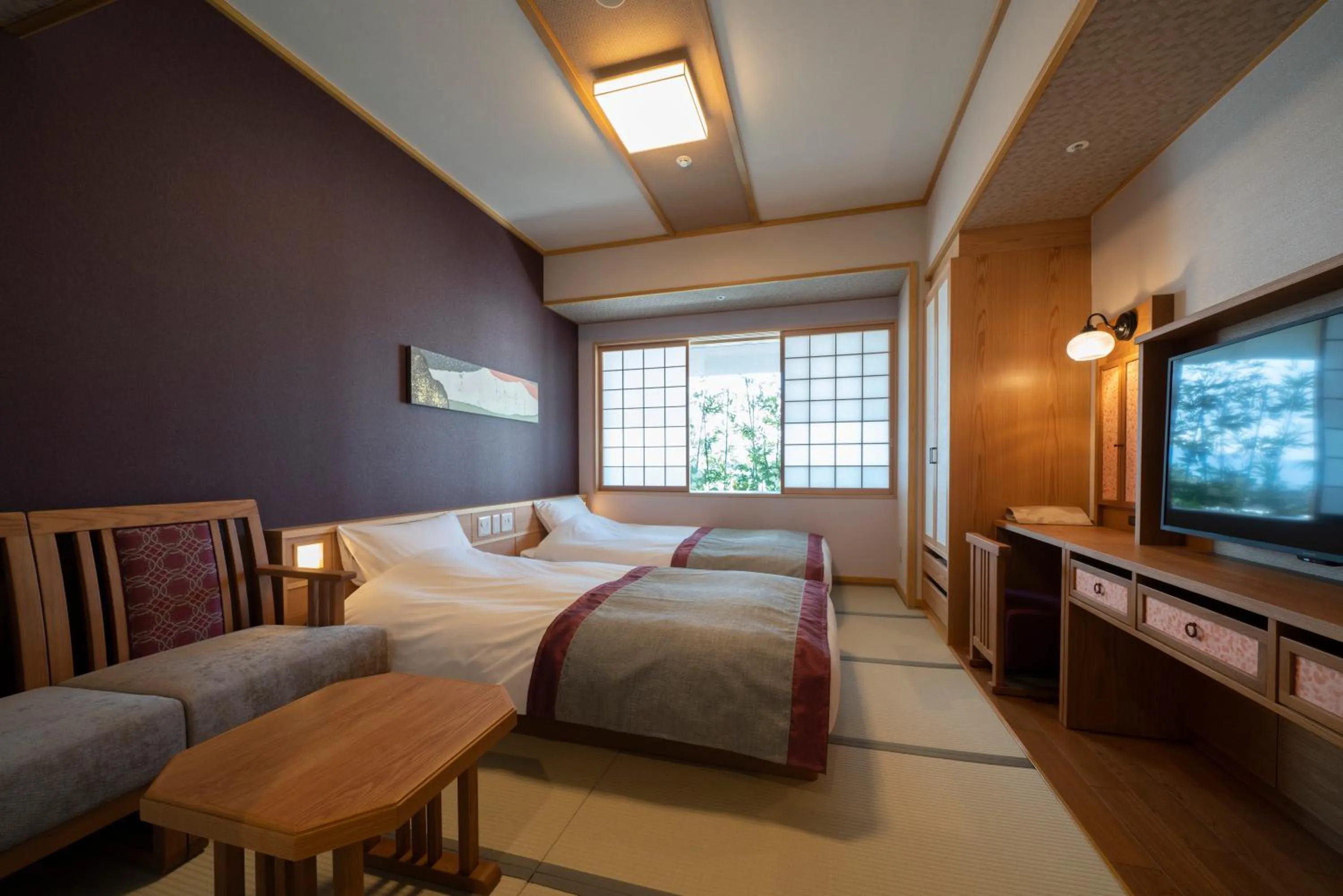 Bed in Kyoto Umekoji Kadensho